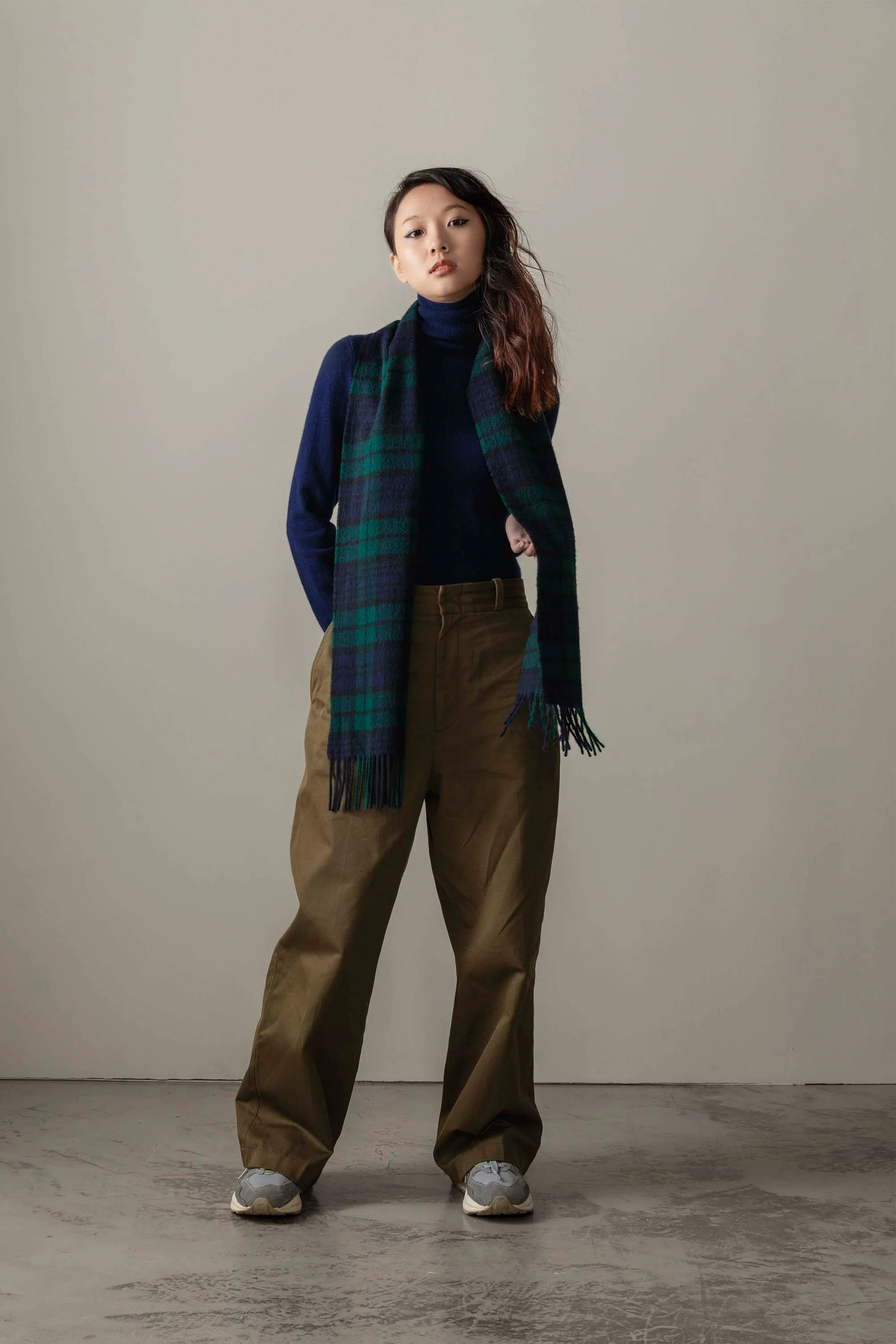 Made In Scotland Heritage Cashmere Scarf  - Blackwatch - Image 2