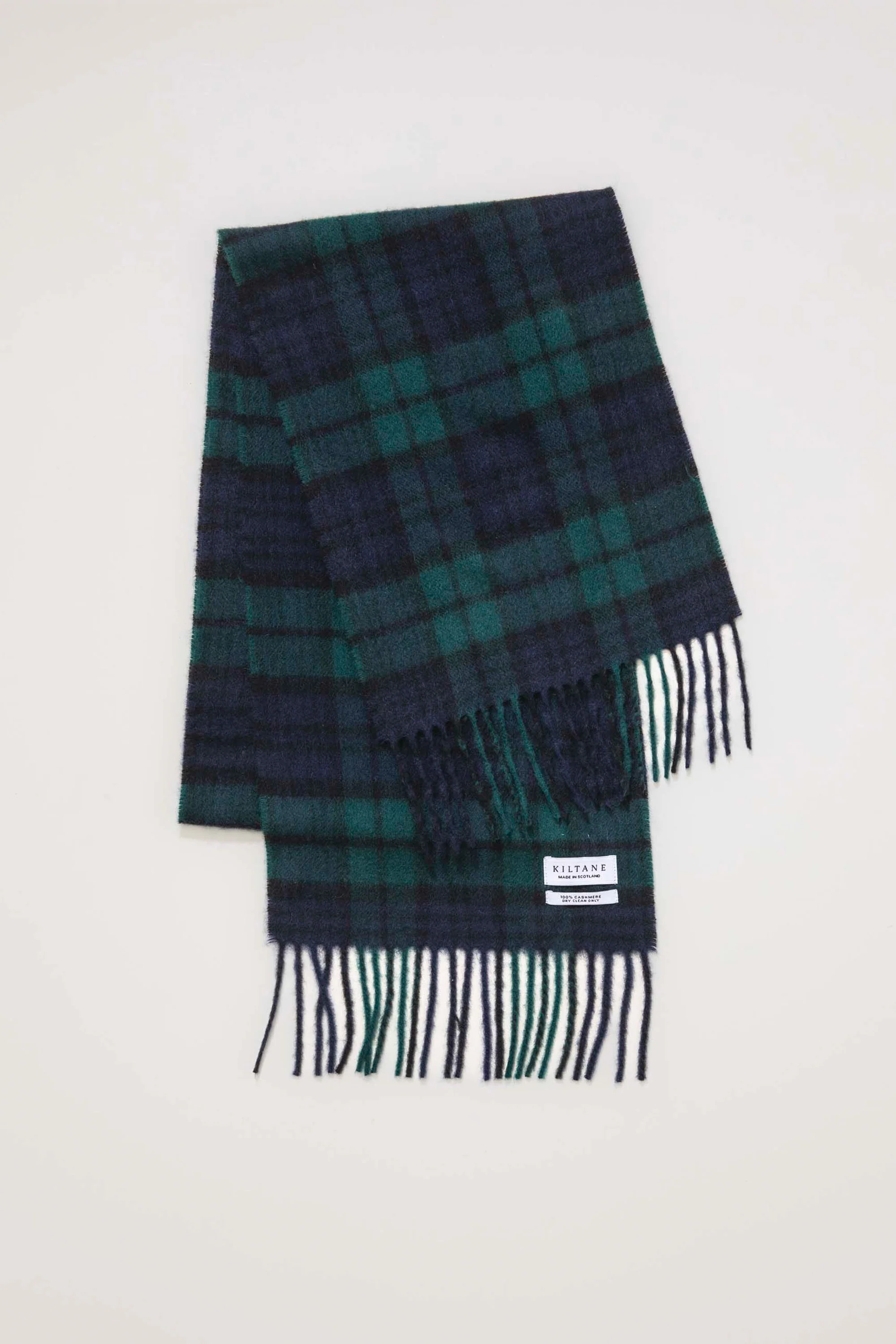 Made In Scotland Heritage Cashmere Scarf  - Blackwatch - Image 3