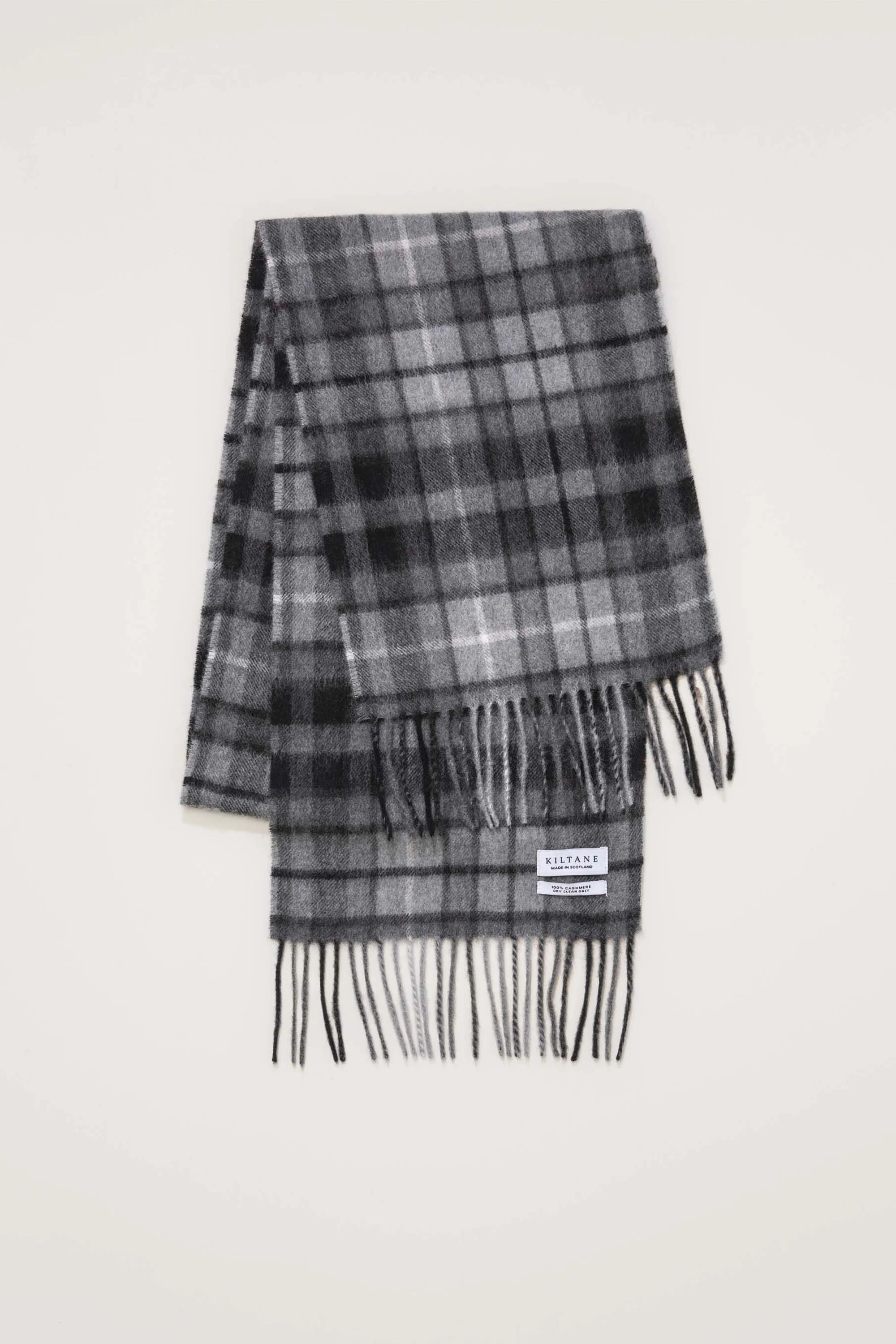 Made In Scotland Heritage Cashmere Scarf - Buchanan Grey - Image 3