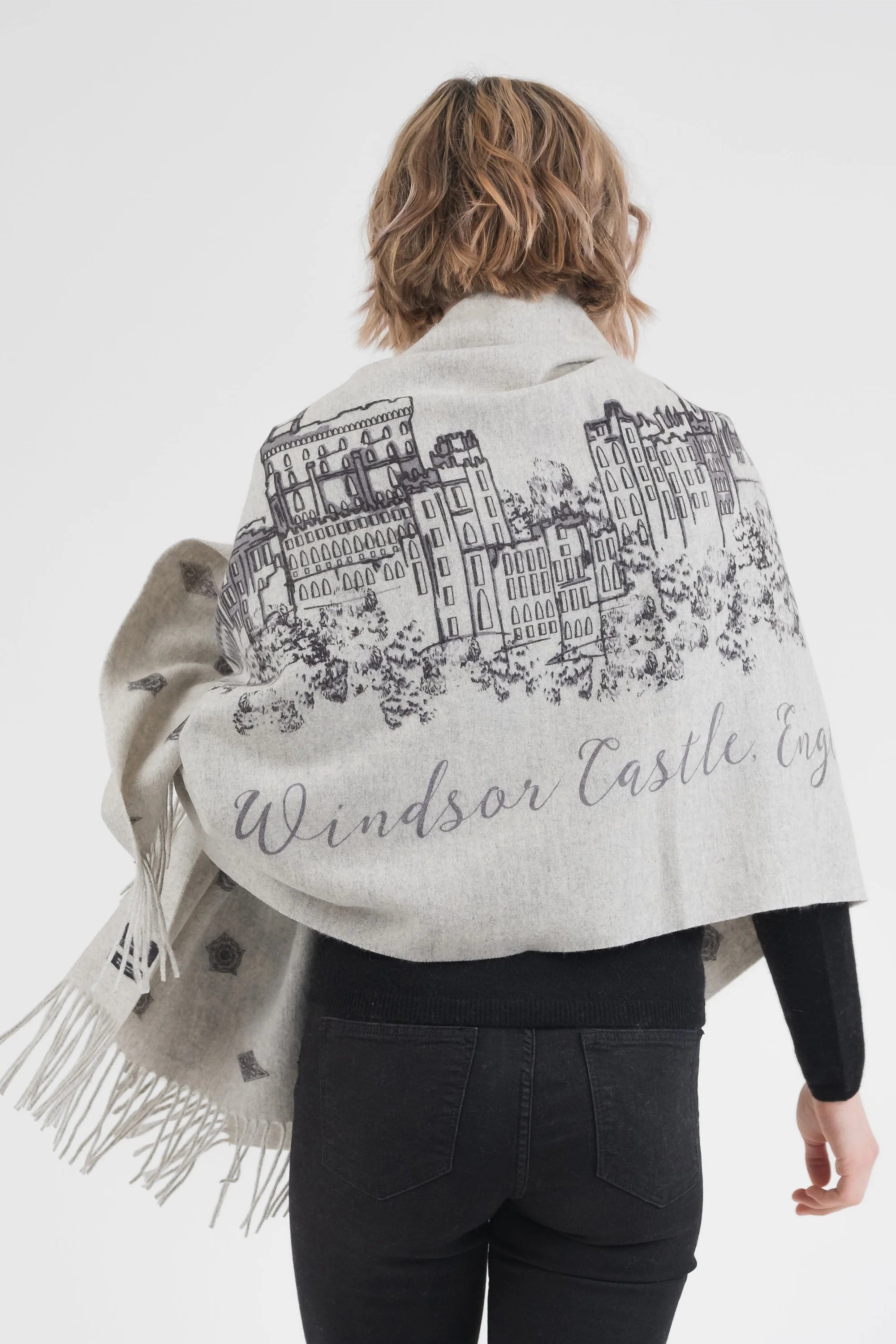 City Cashmere Double Sided Stole - Windsor Castle - Image 2
