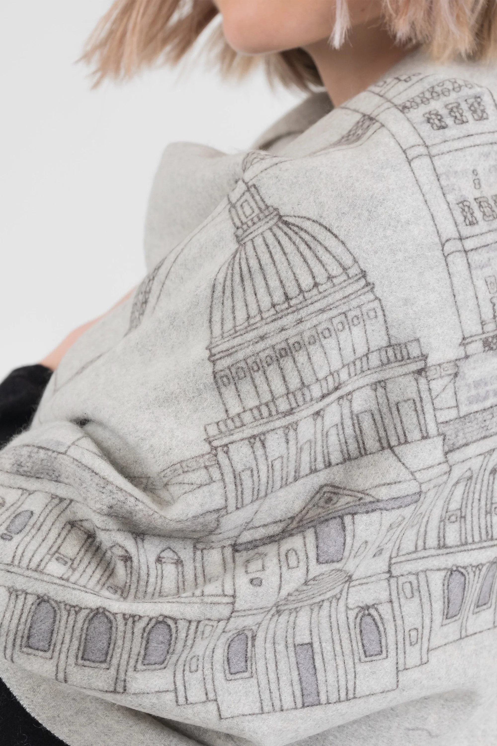 City Cashmere Double Sided Stole - London - Image 3