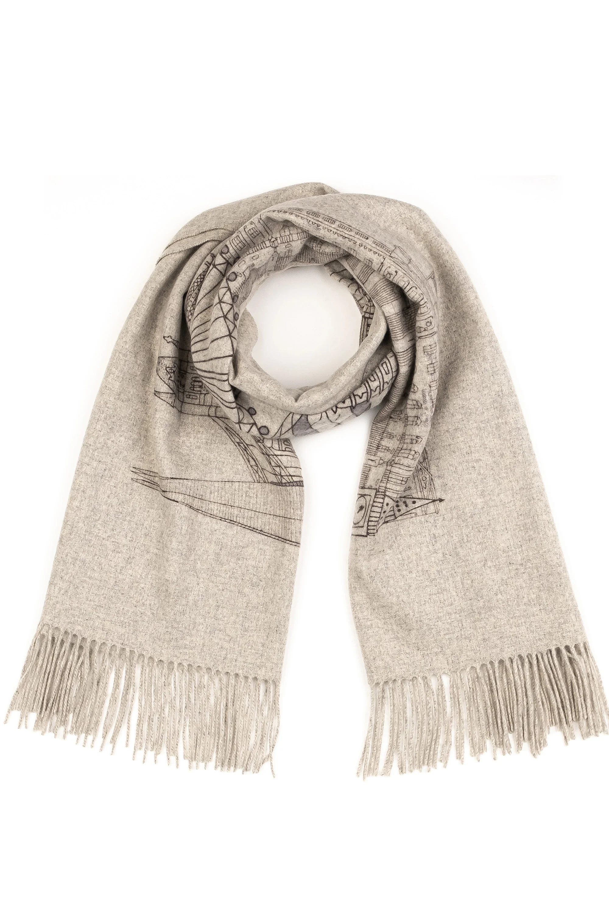 City Cashmere Double Sided Stole - London - Image 4