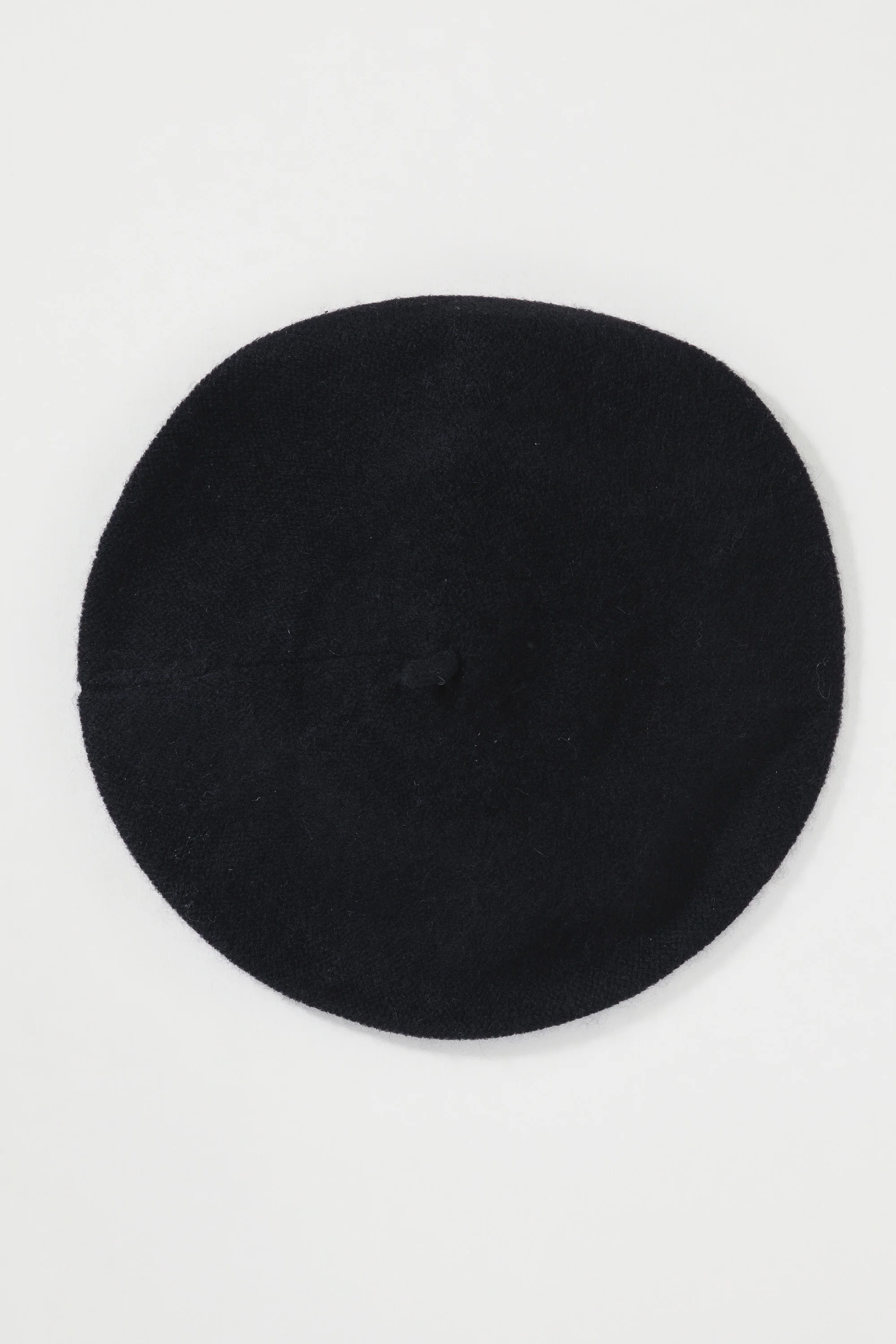 Cashmere Knitted Beret - Black - Image 2