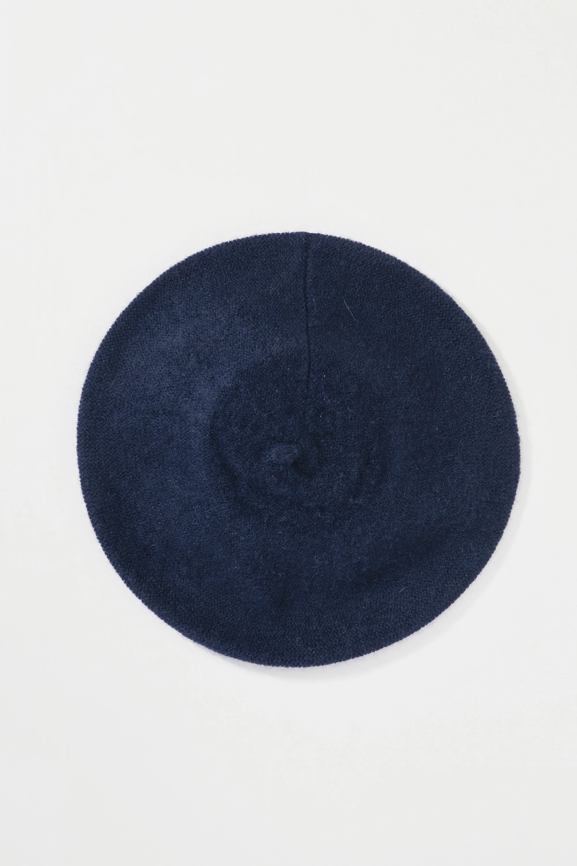 Cashmere Knitted Beret - Dark Navy - Image 3