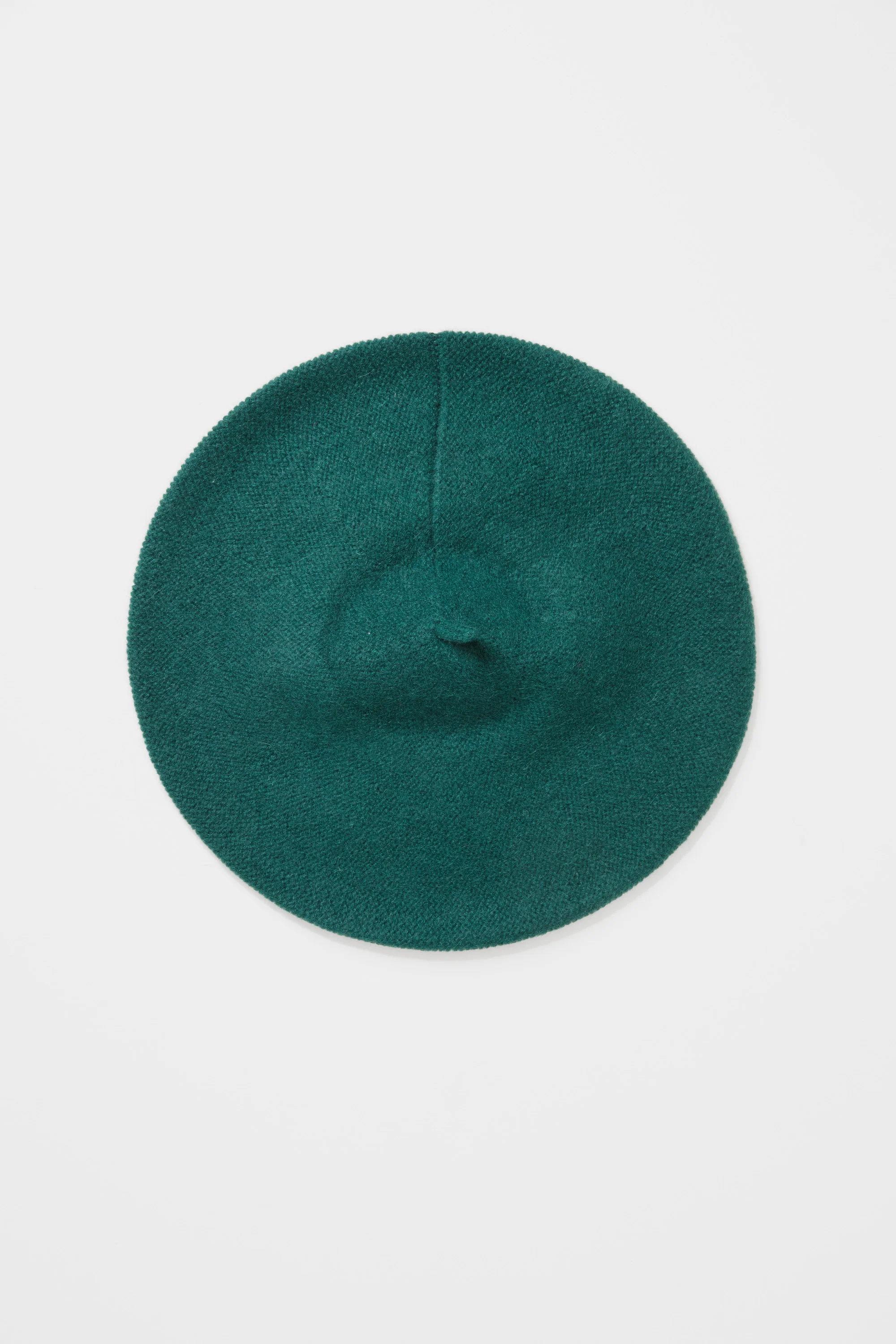 Cashmere Knitted Beret - Forest Green - Image 4