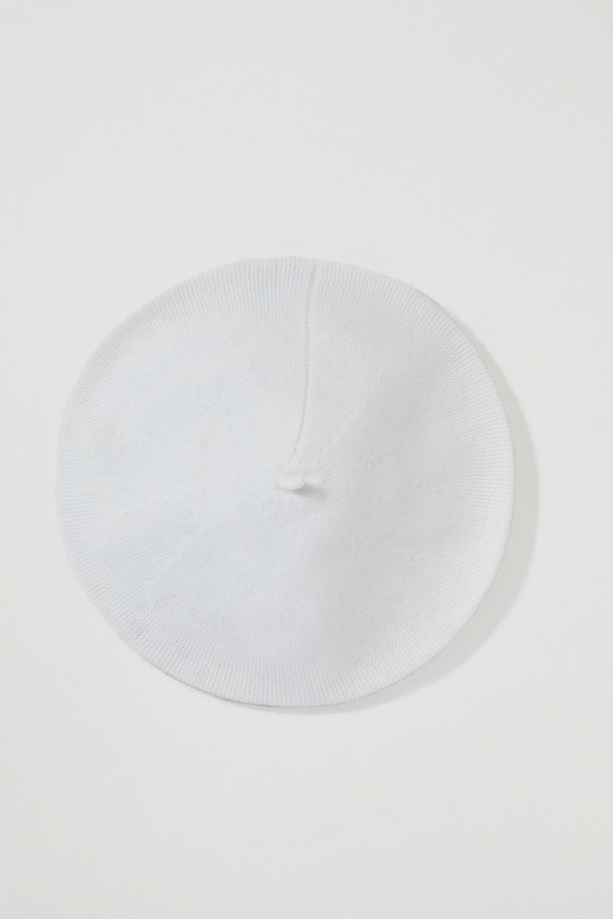Cashmere Knitted Beret - Soft White - Image 3