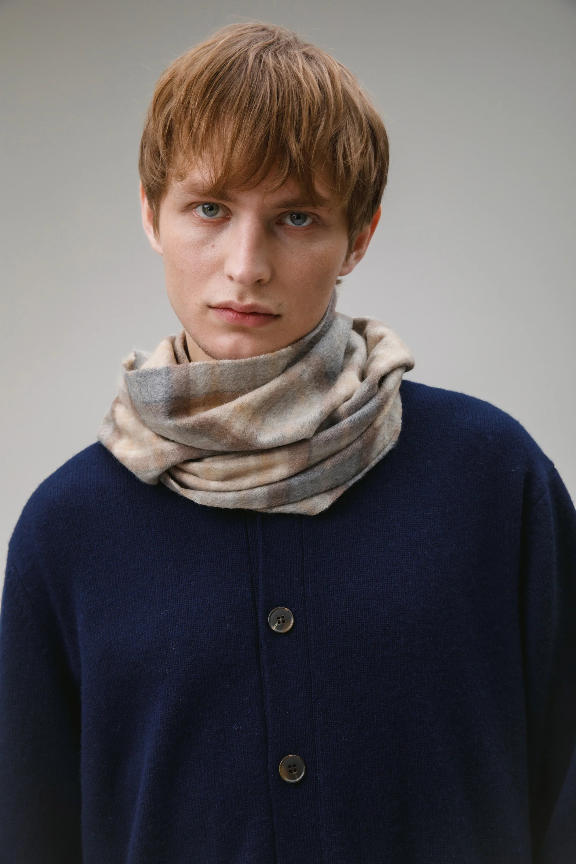 Heritage Tartan Cashmere Scarf - Mackellar Natural - Image 3