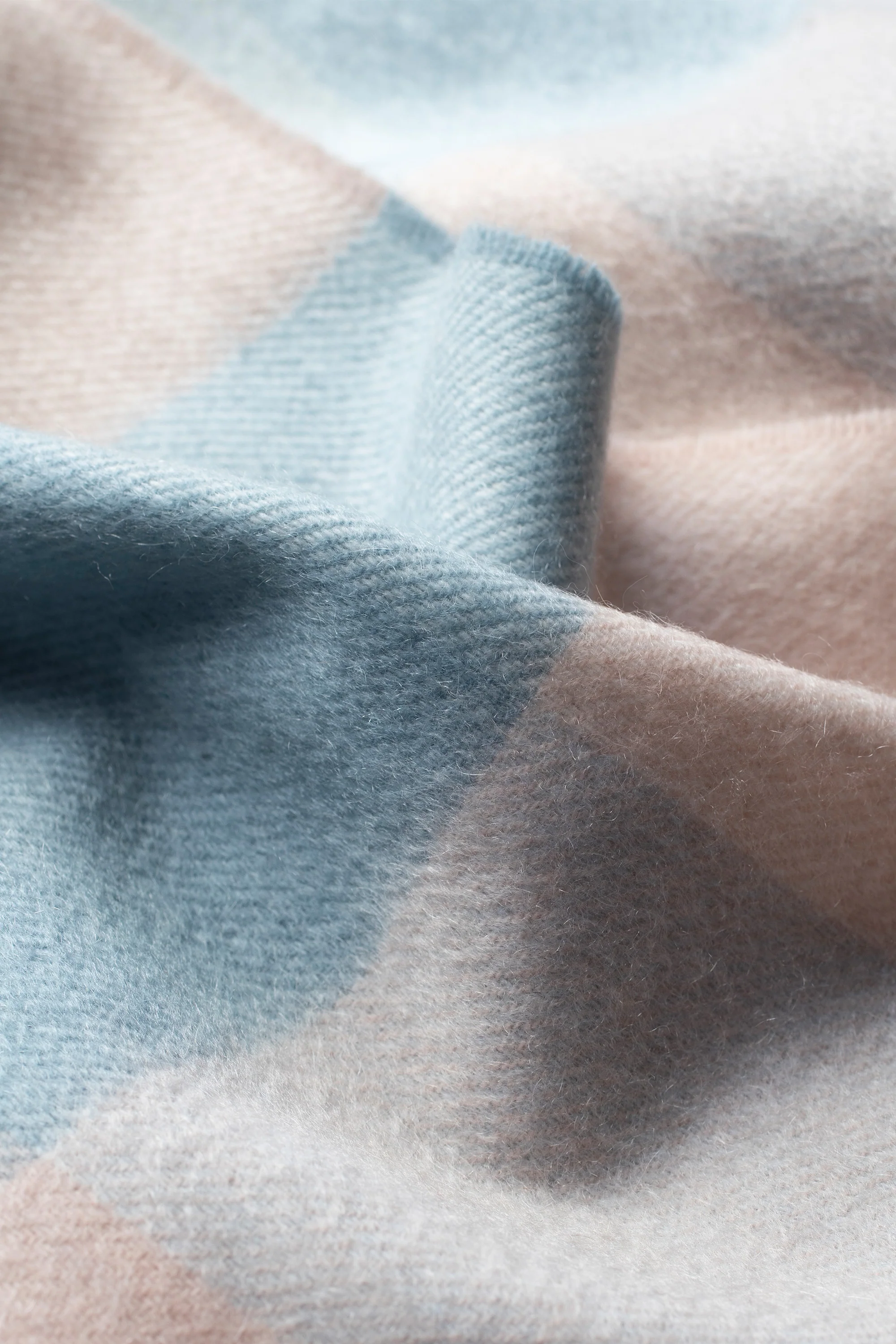 3 Square Cashmere Scarf - Seashell - Image 4