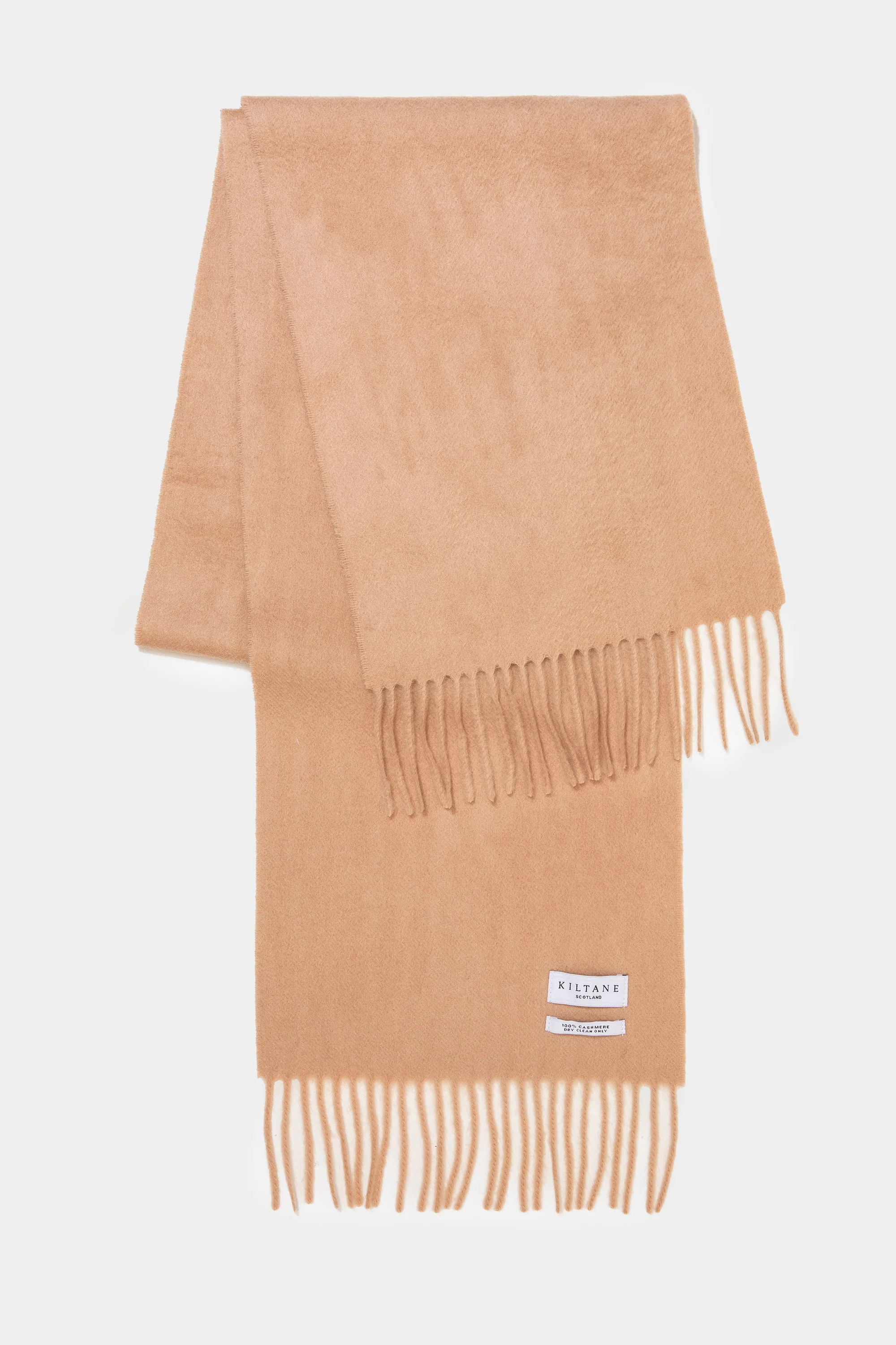 Solid Cashmere Scarf - Warm Camel - Image 4