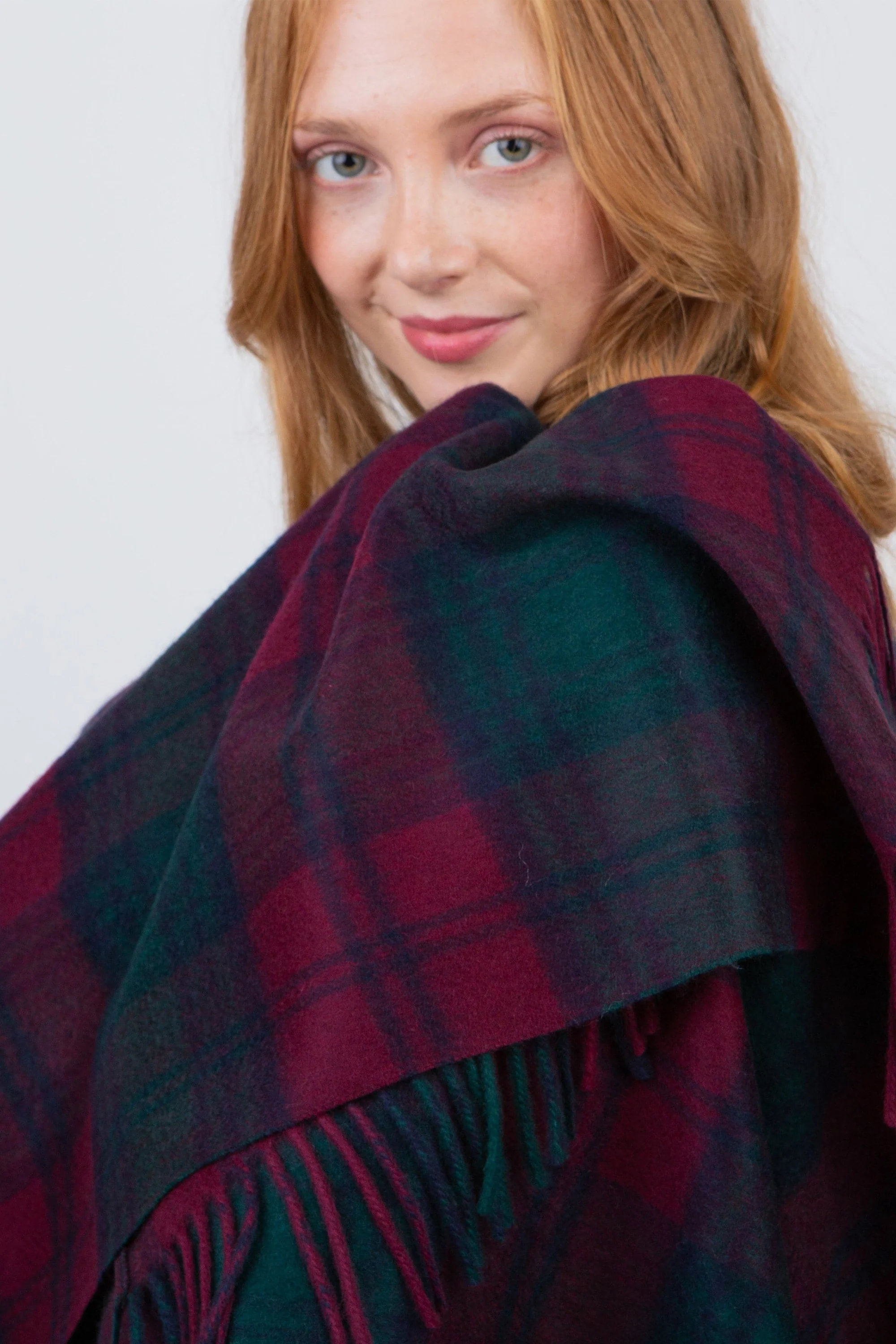 Heritage Tartan Cashmere Wrap - Lindsay - Image 3