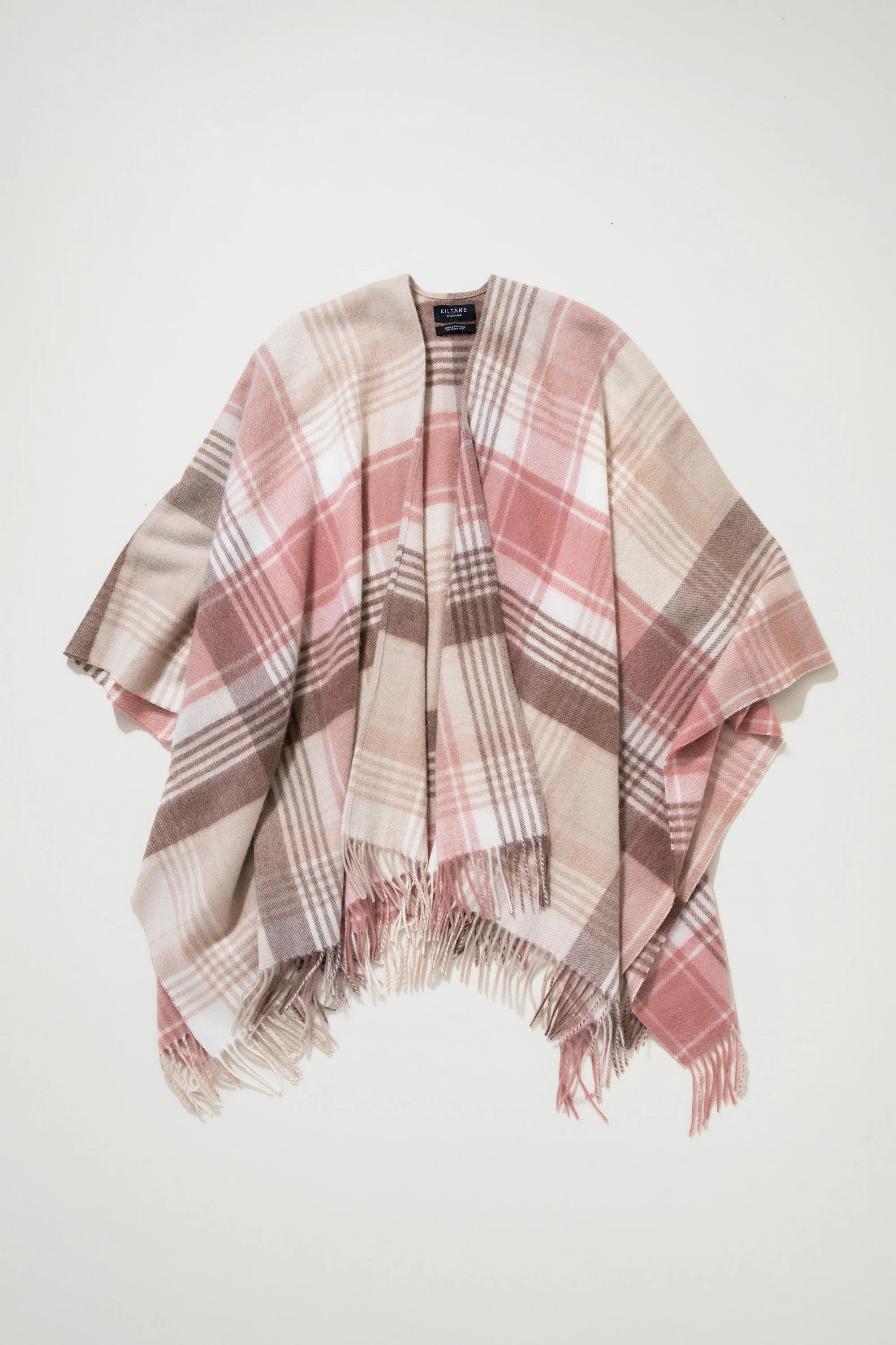 Repeat Edge Cashmere Wrap - Natural - Image 3