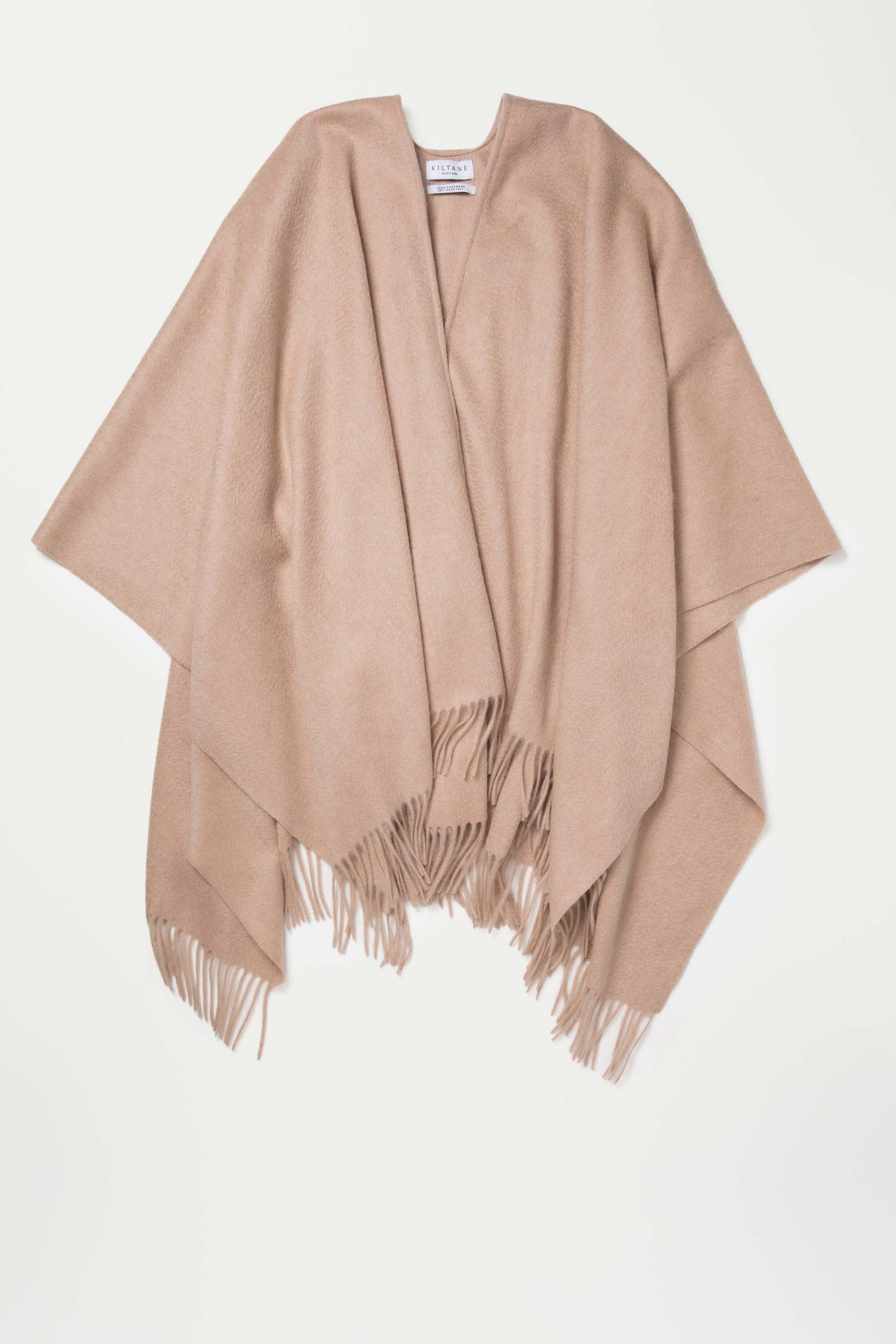 Solid Cashmere Wrap - Vicuna - Image 3
