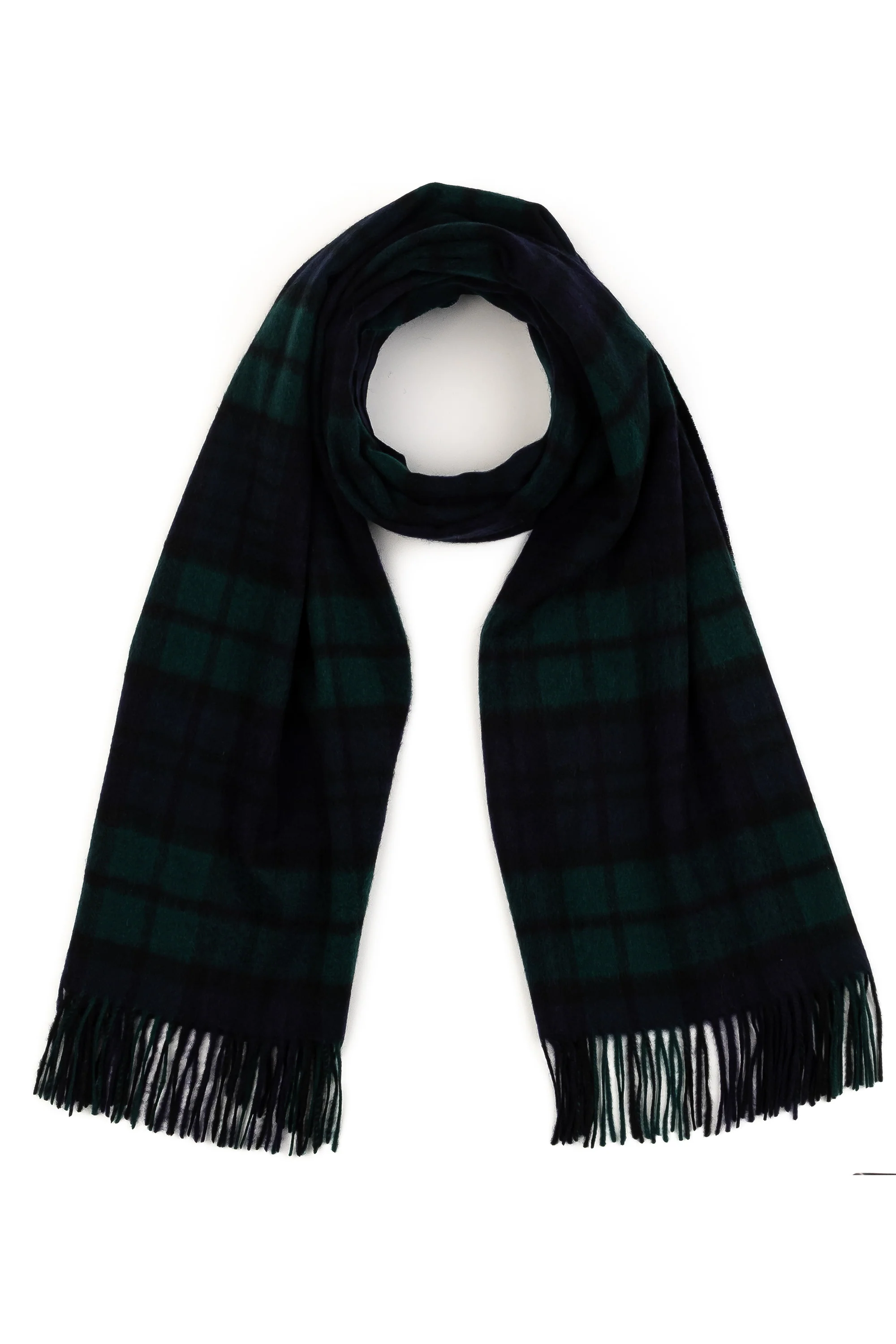 Heritage Tartan Cashmere Stole - Blackwatch - Image 4