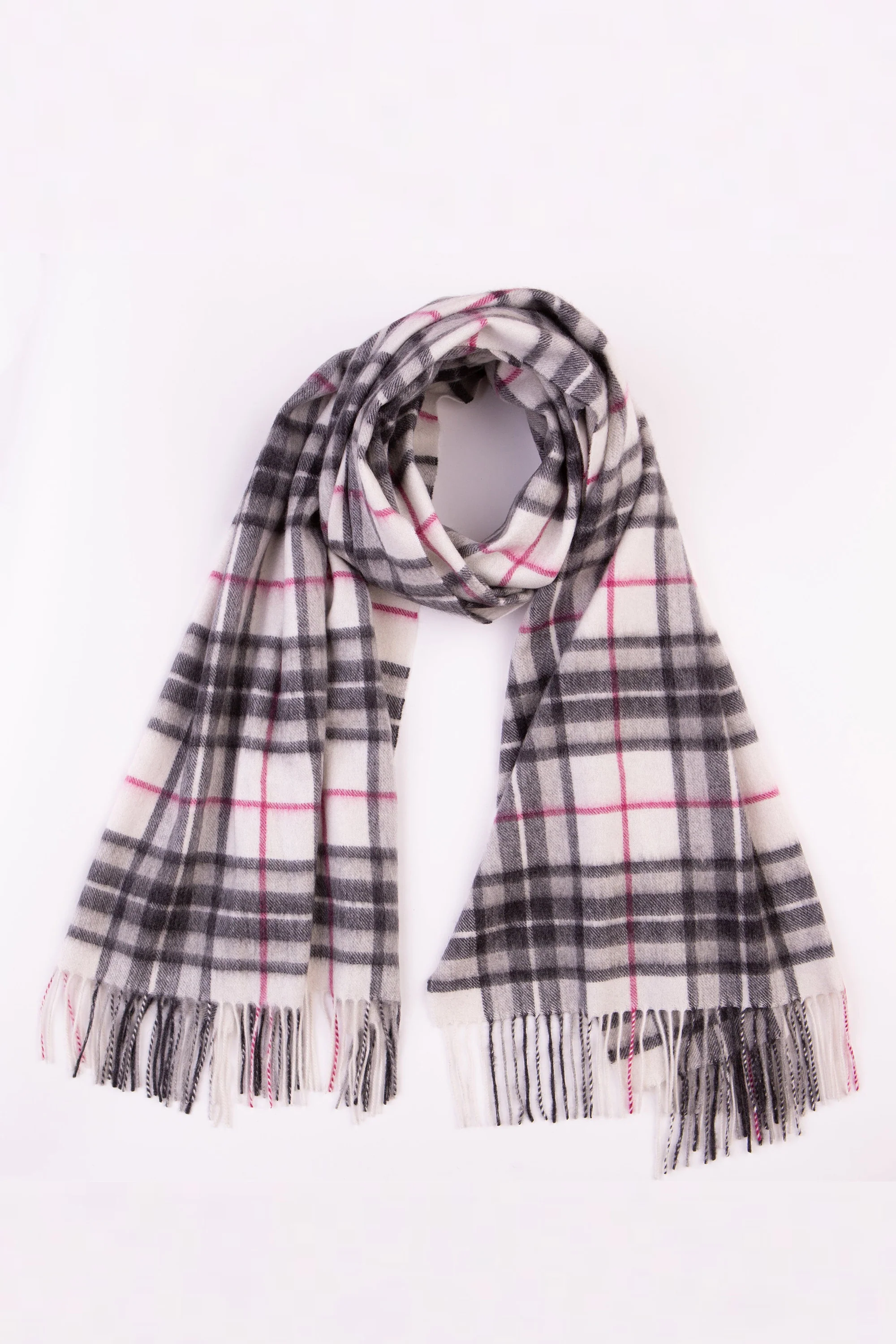 Scotty Thompson Cashmere Stole - White - Image 4