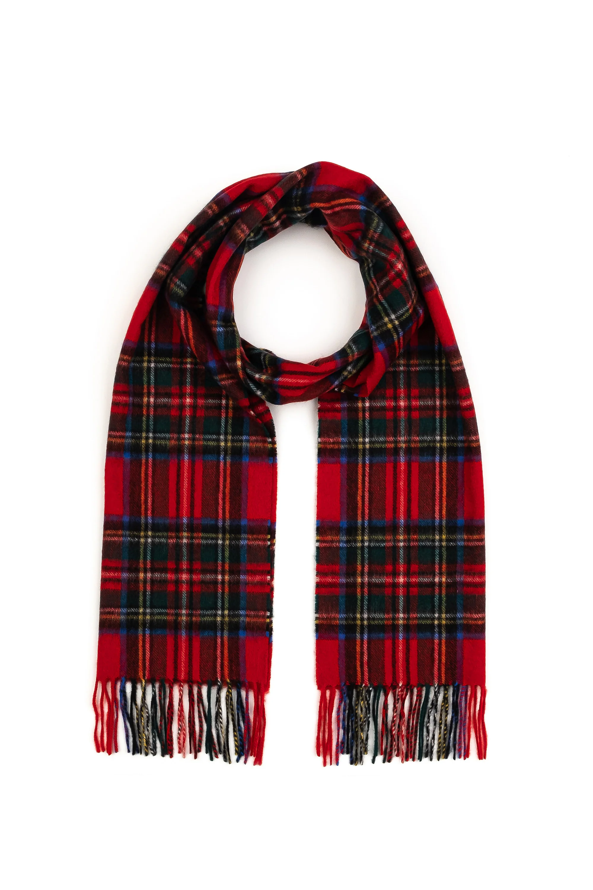 Heritage Tartan Cashmere Wide Scarf - Official Royal Stewart - Image 4