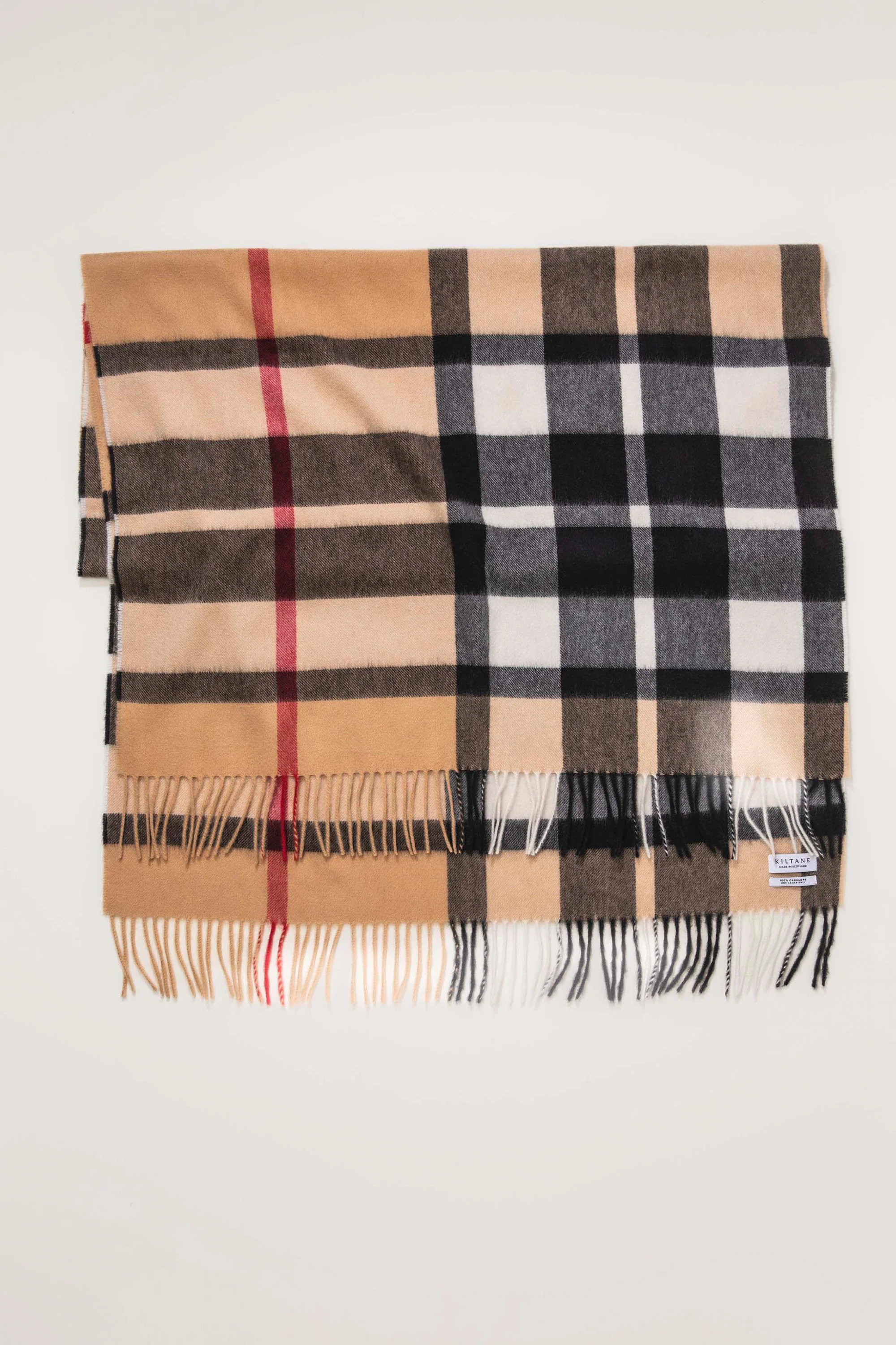 Made In Scotland Exploded Camel Thompson Cashmere Stole - Image 3