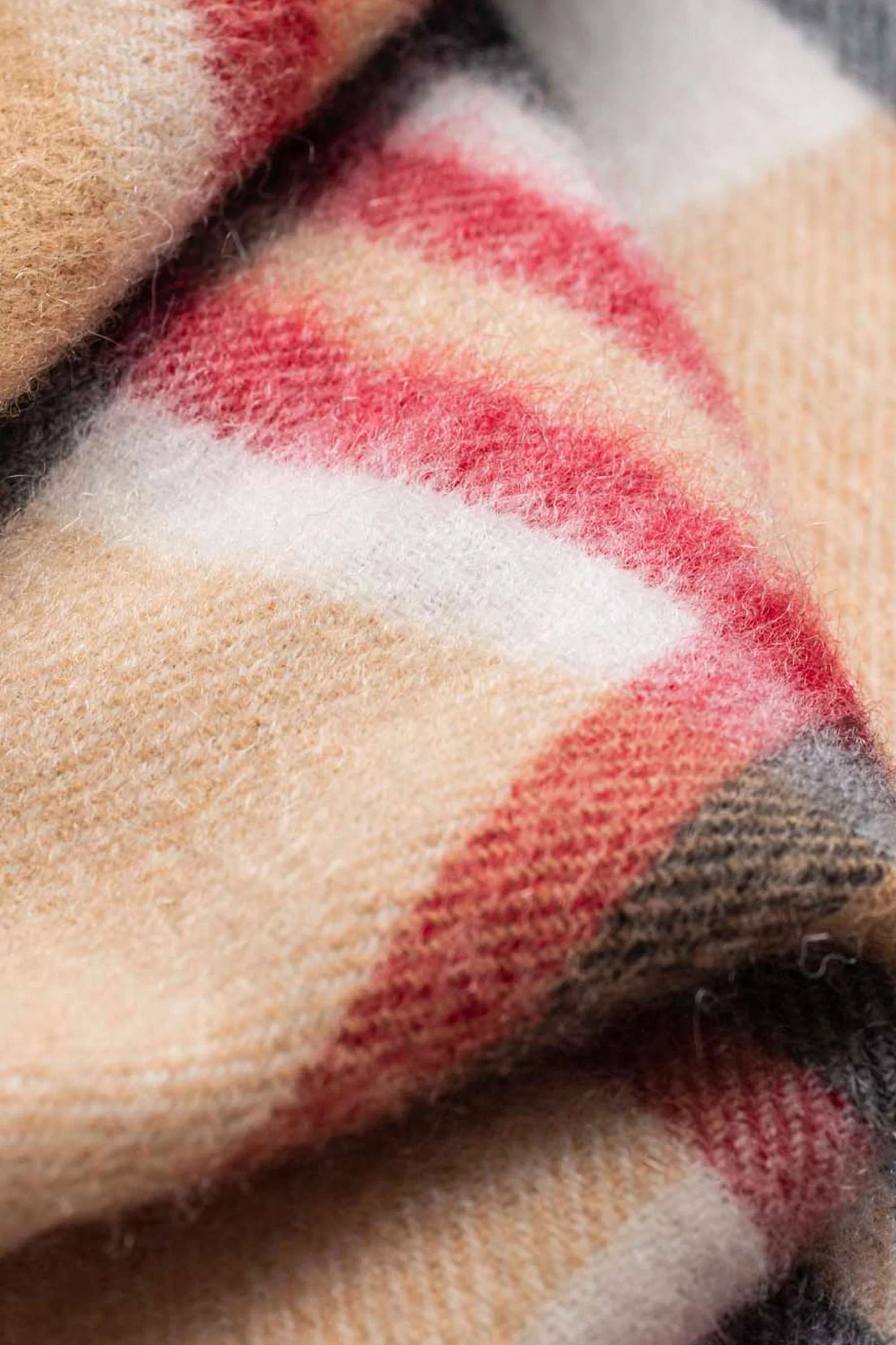 Made In Scotland Exploded Camel Thompson Cashmere Stole - Image 4