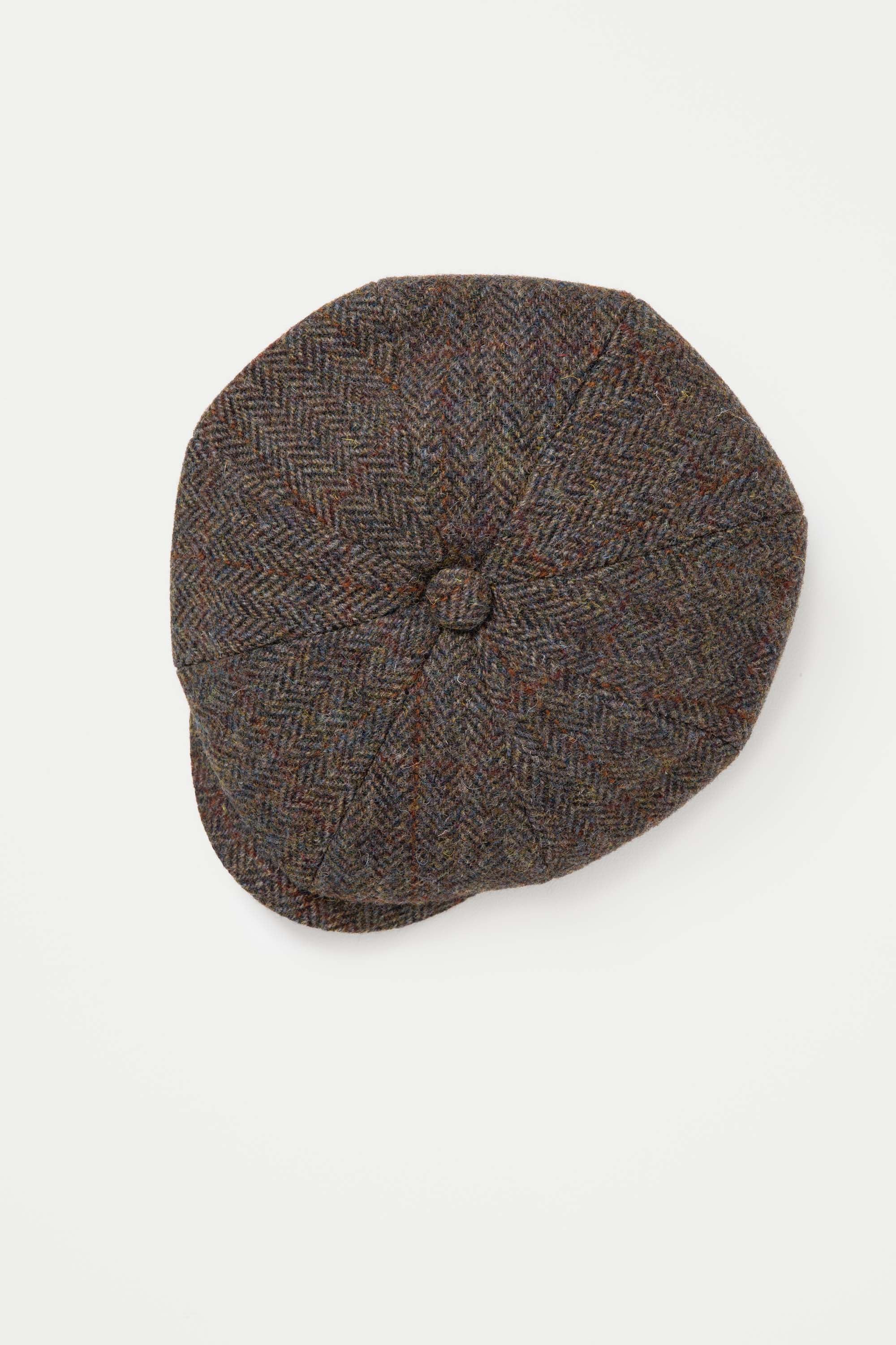 Harris Tweed Carloway Hat - Brown Check - Image 3