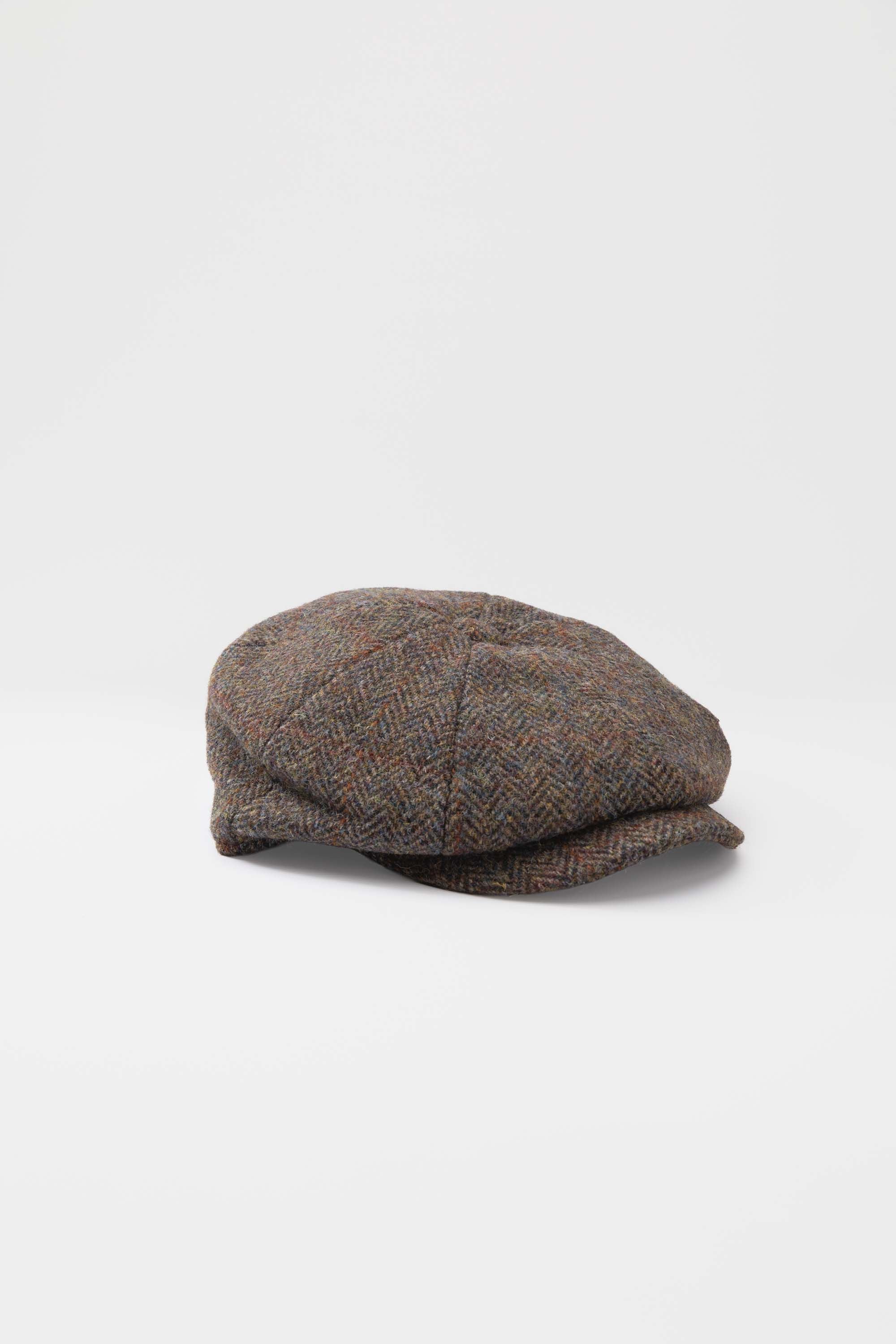 Harris Tweed Carloway Hat - Brown Check - Image 4