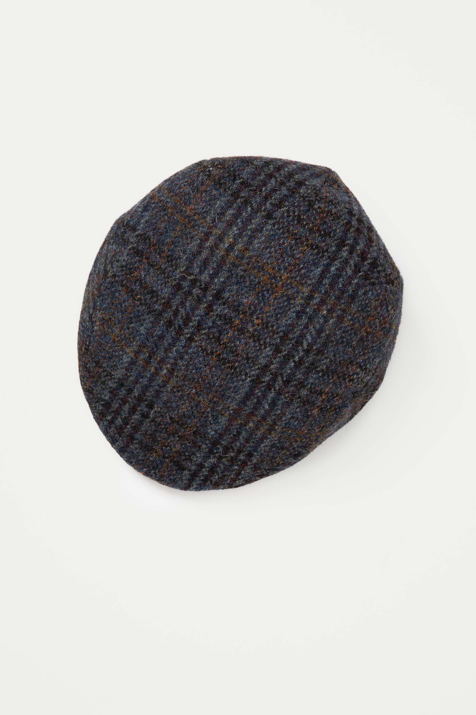 Harris Tweed Stornoway Cap - Blue Country Check - Image 3
