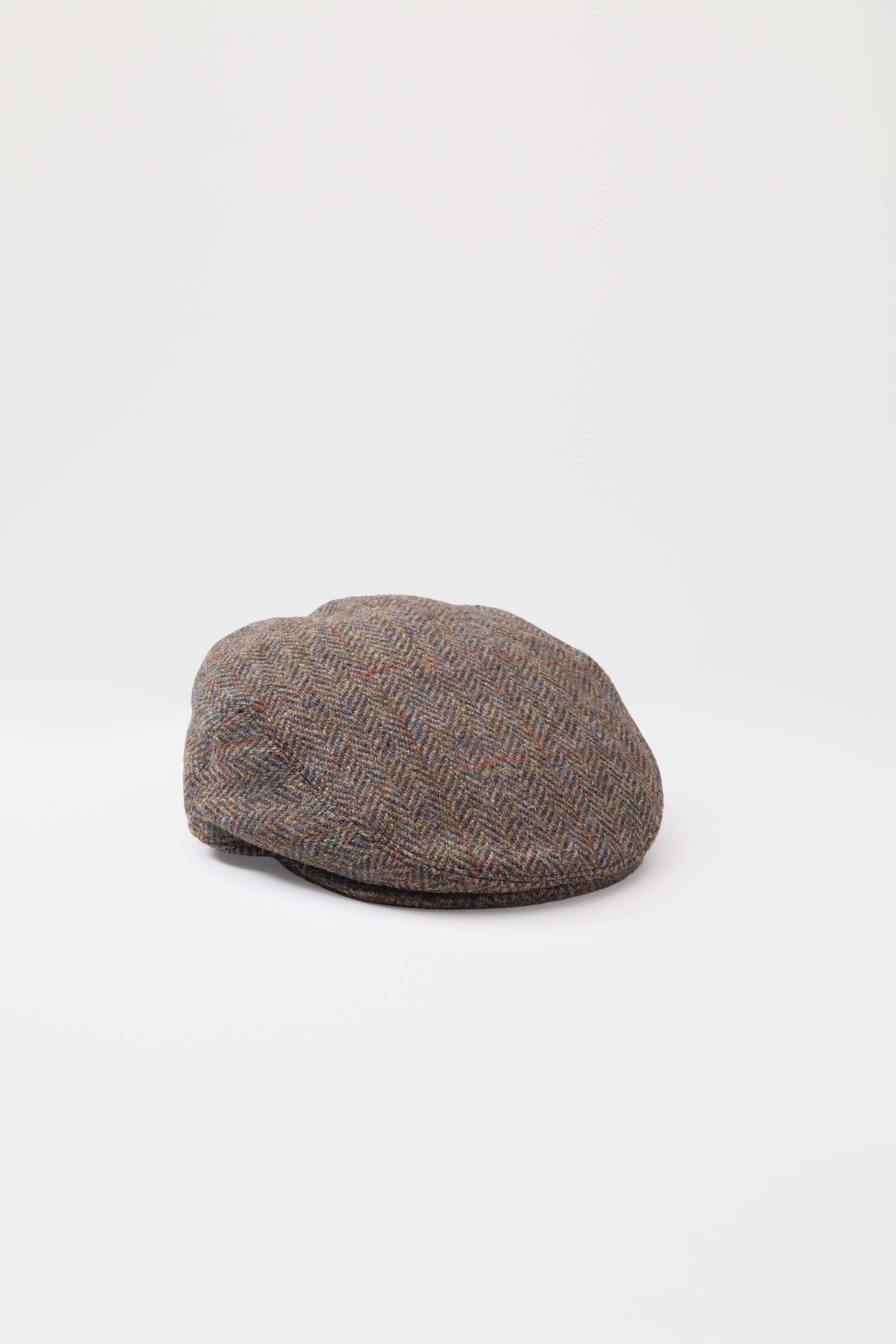 Harris Tweed Stornoway Cap - Brown Check - Image 3