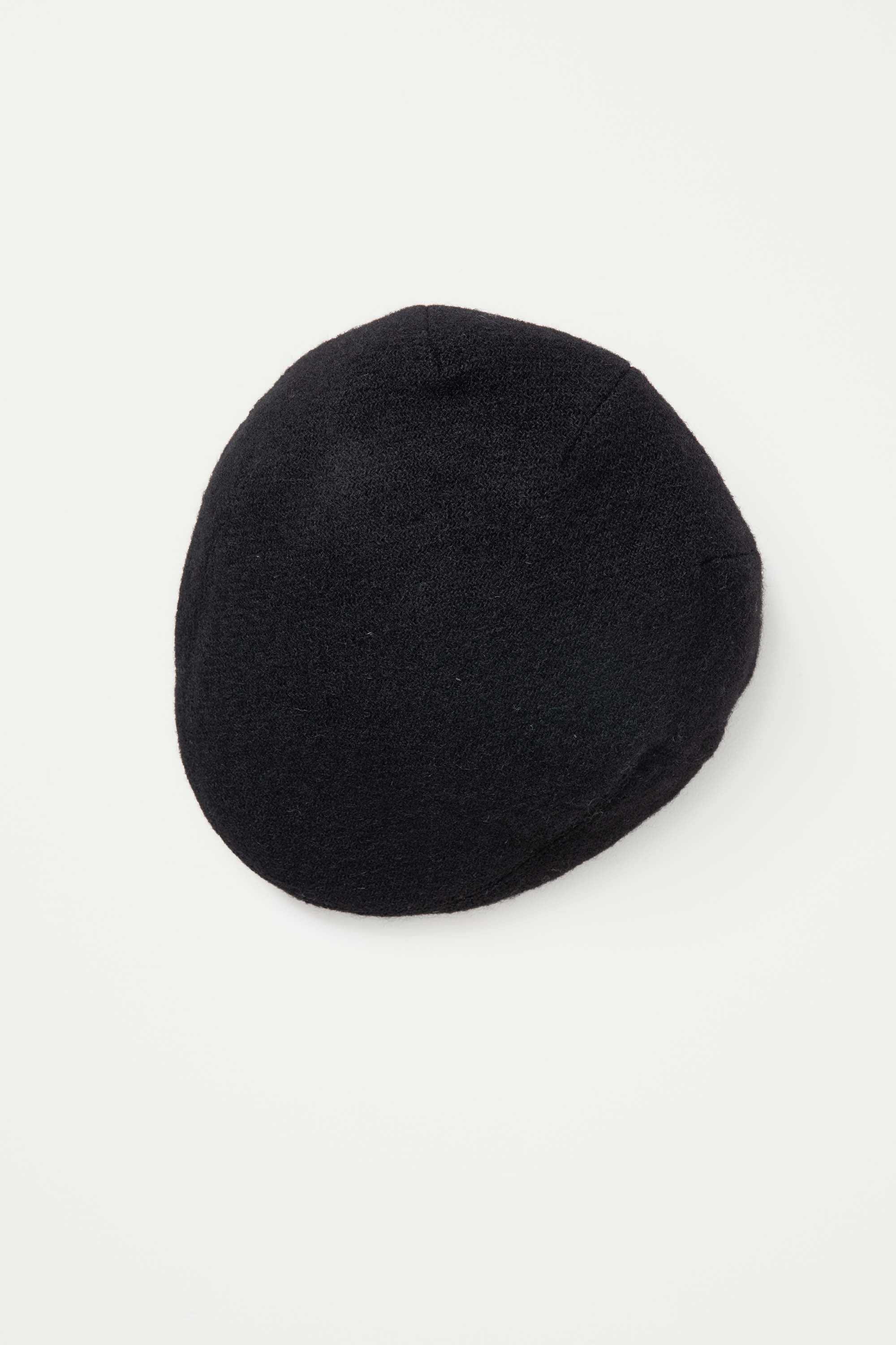 Harris Tweed Stornoway Cap - Plain Black Twill - Image 3