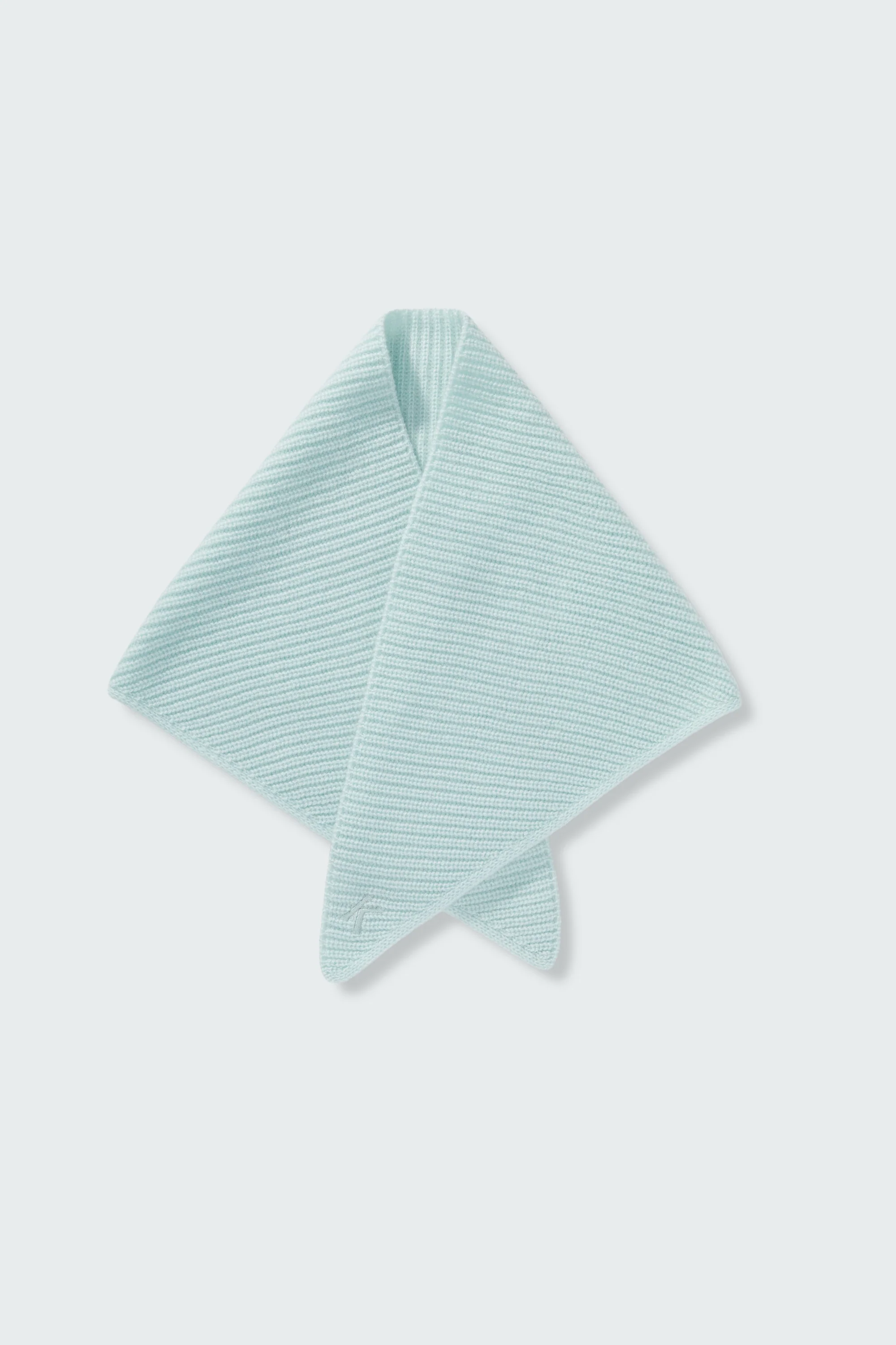 Knitted Cashmere Neck Tie - Jelly Mint - Image 8