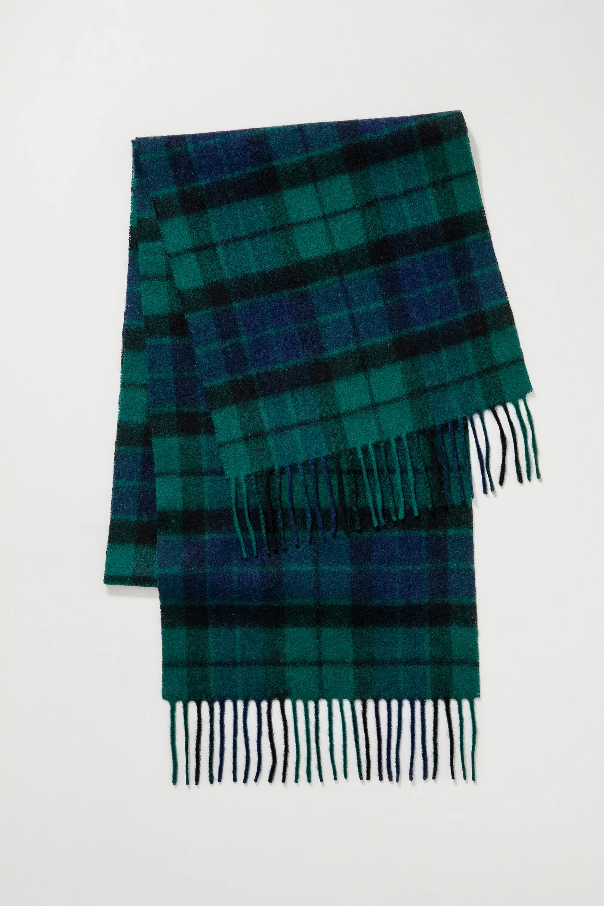 Heritage Tartan Lambswool Scarf - Blackwatch - Image 3