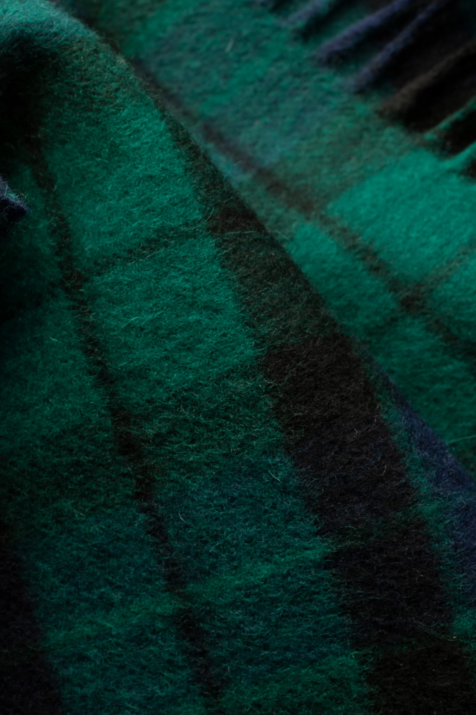 Heritage Tartan Lambswool Scarf - Blackwatch - Image 4