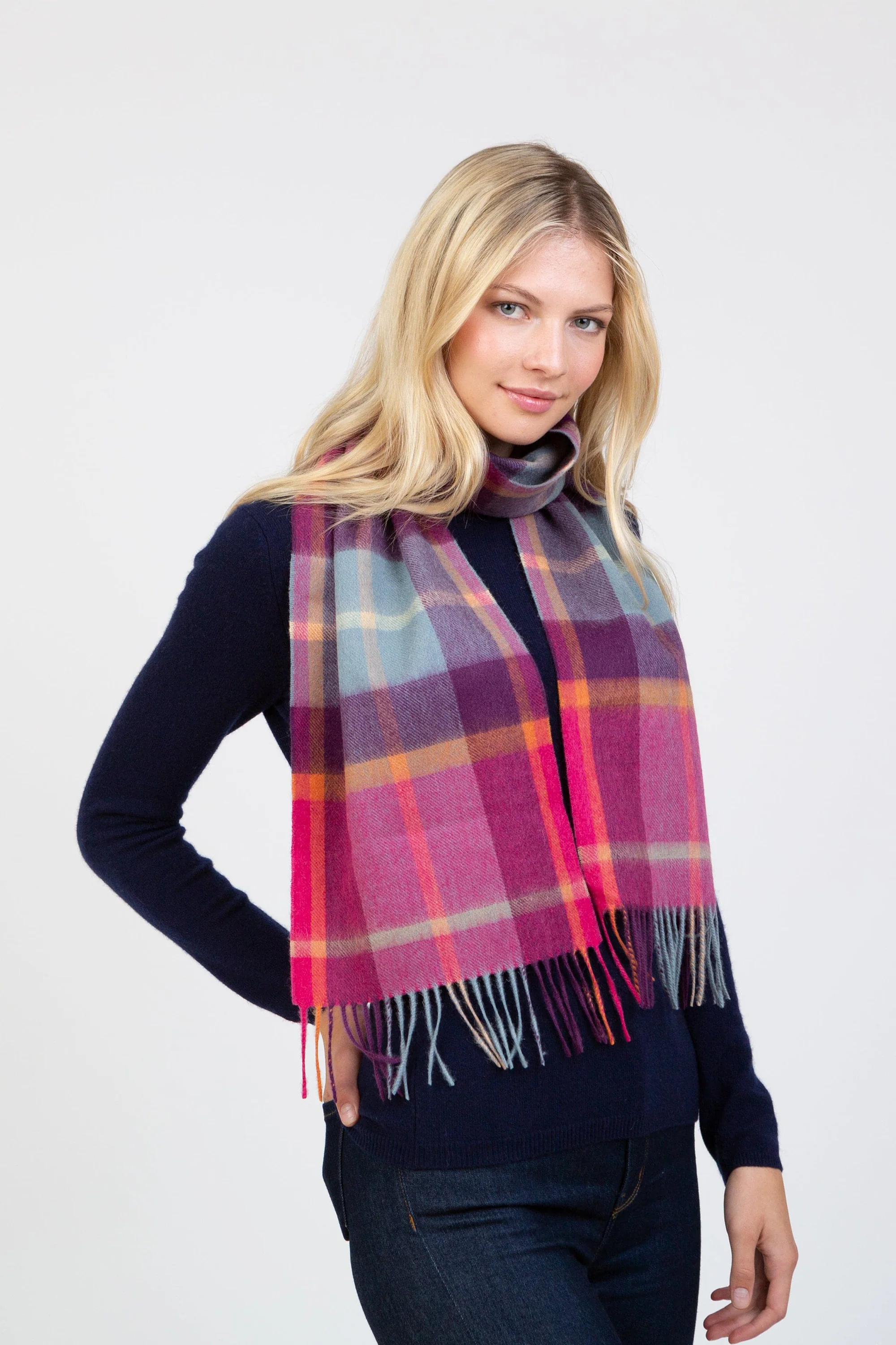 Scotty Thompson Lambswool Scarf - Colourful
