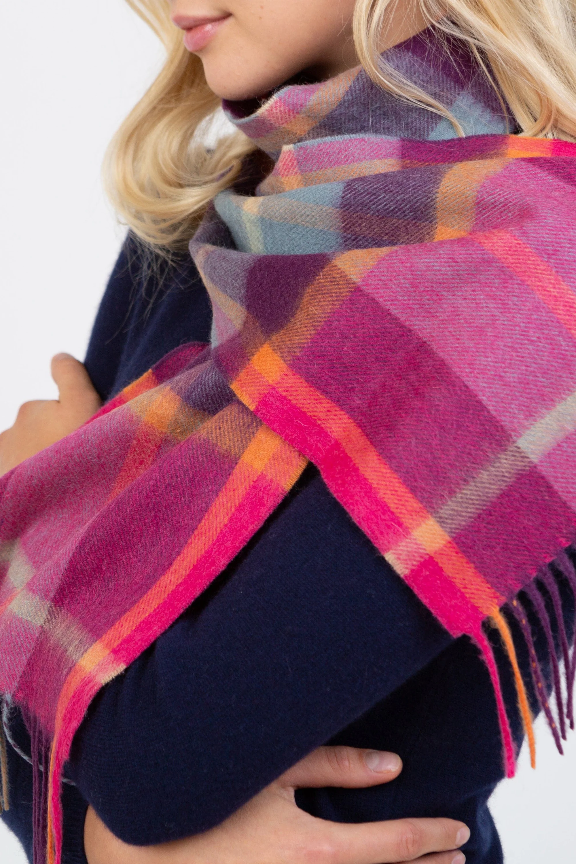 Scotty Thompson Lambswool Scarf - Colourful - Image 2