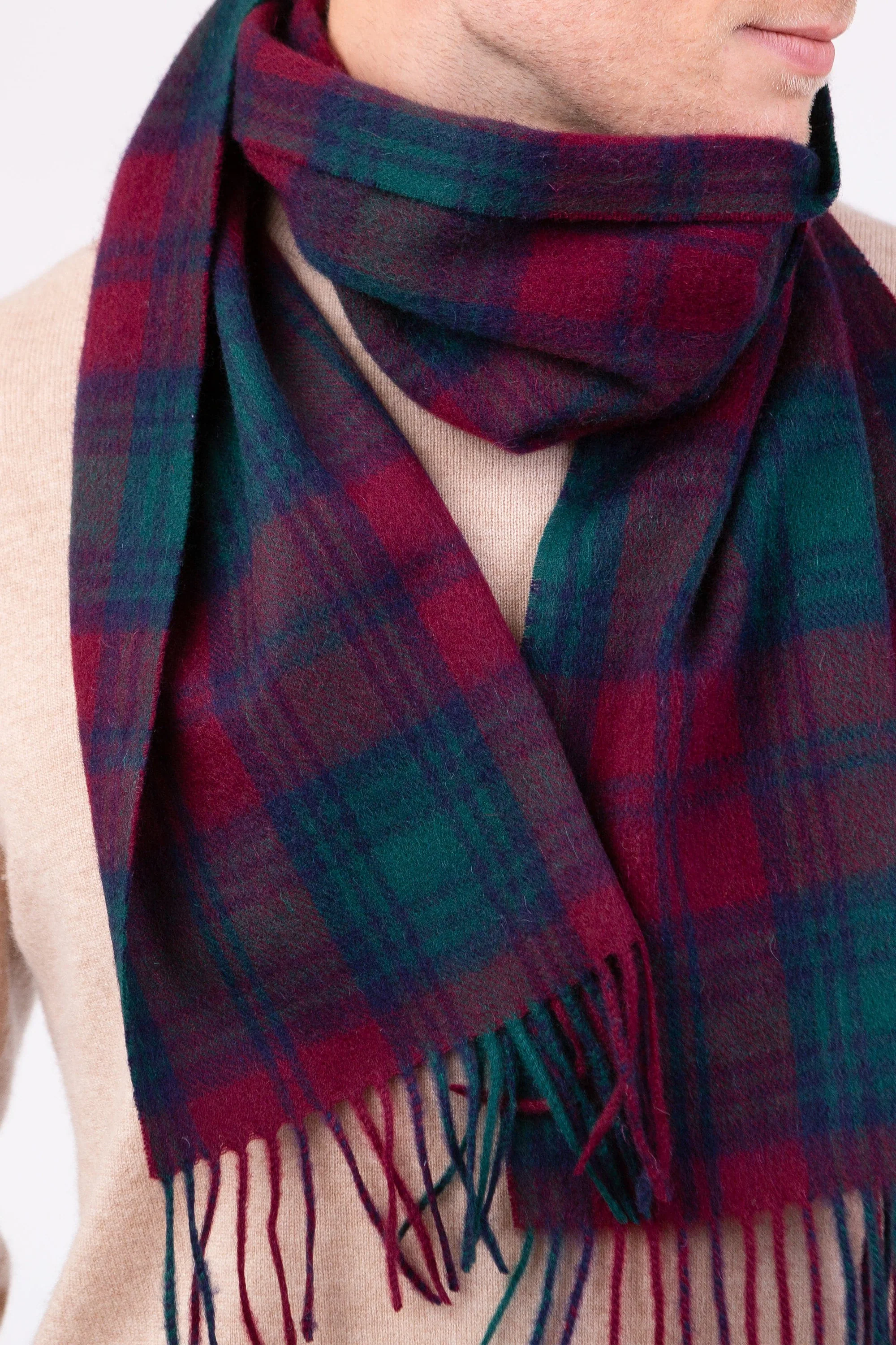 Heritage Tartan Lambswool Scarf - Lindsay - Image 3