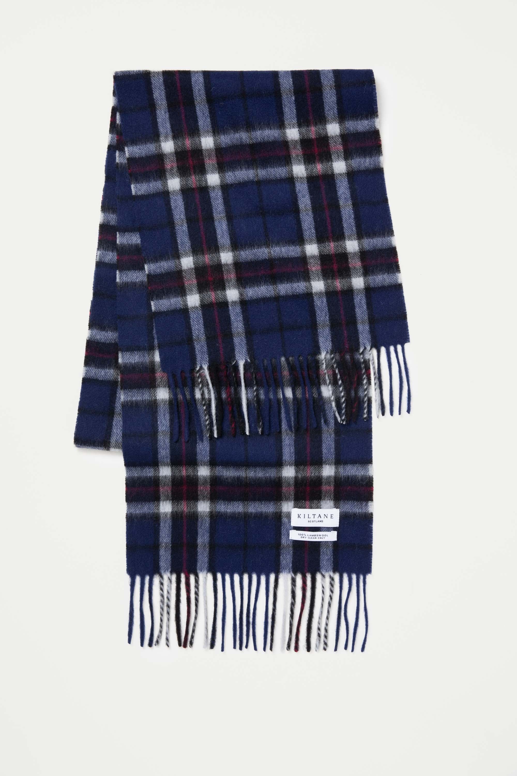 Scotty Thompson Lambswool Scarf - Navy - Image 2