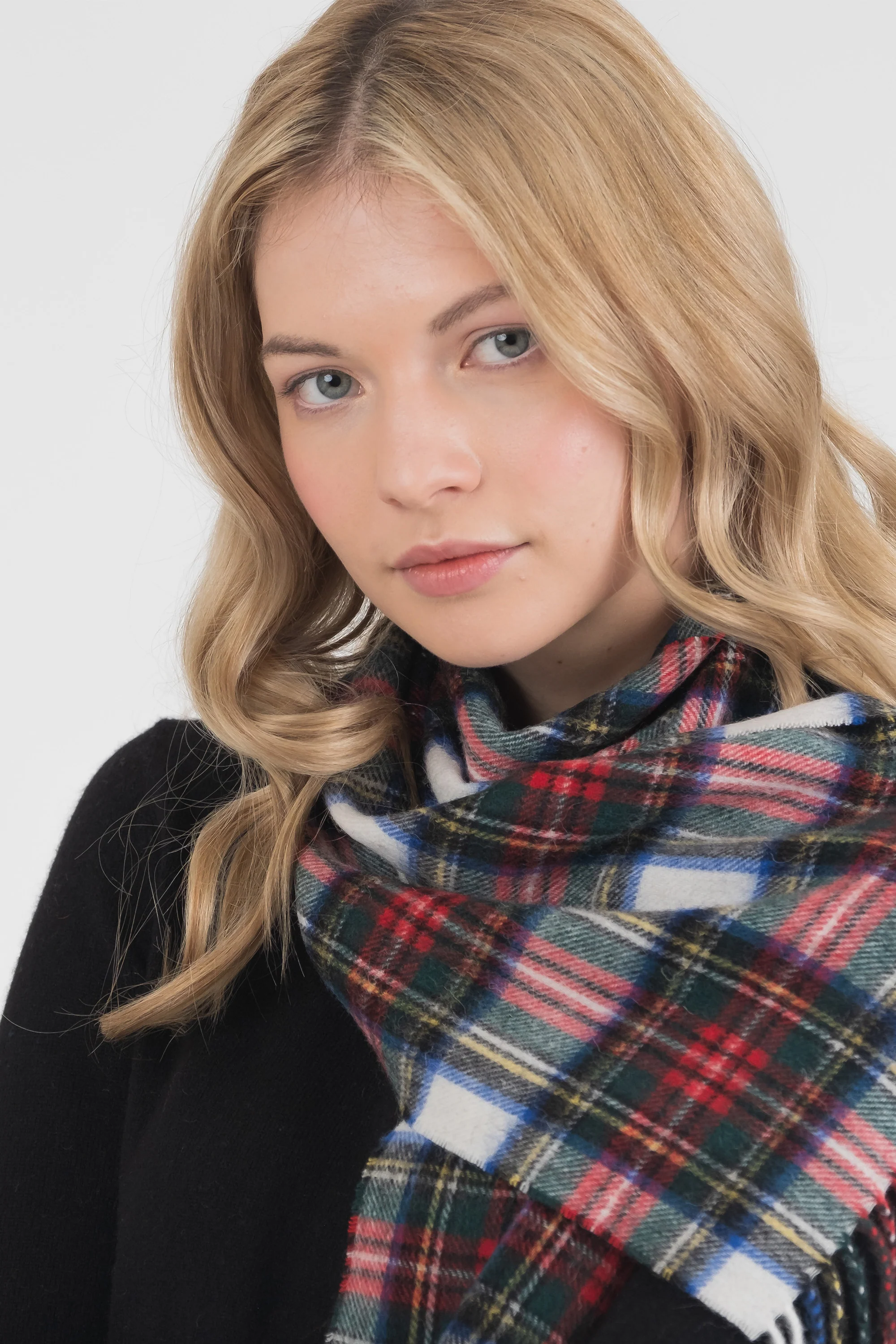 Heritage Tartan Lambswool Scarf - Official Dress Stewart - Image 2