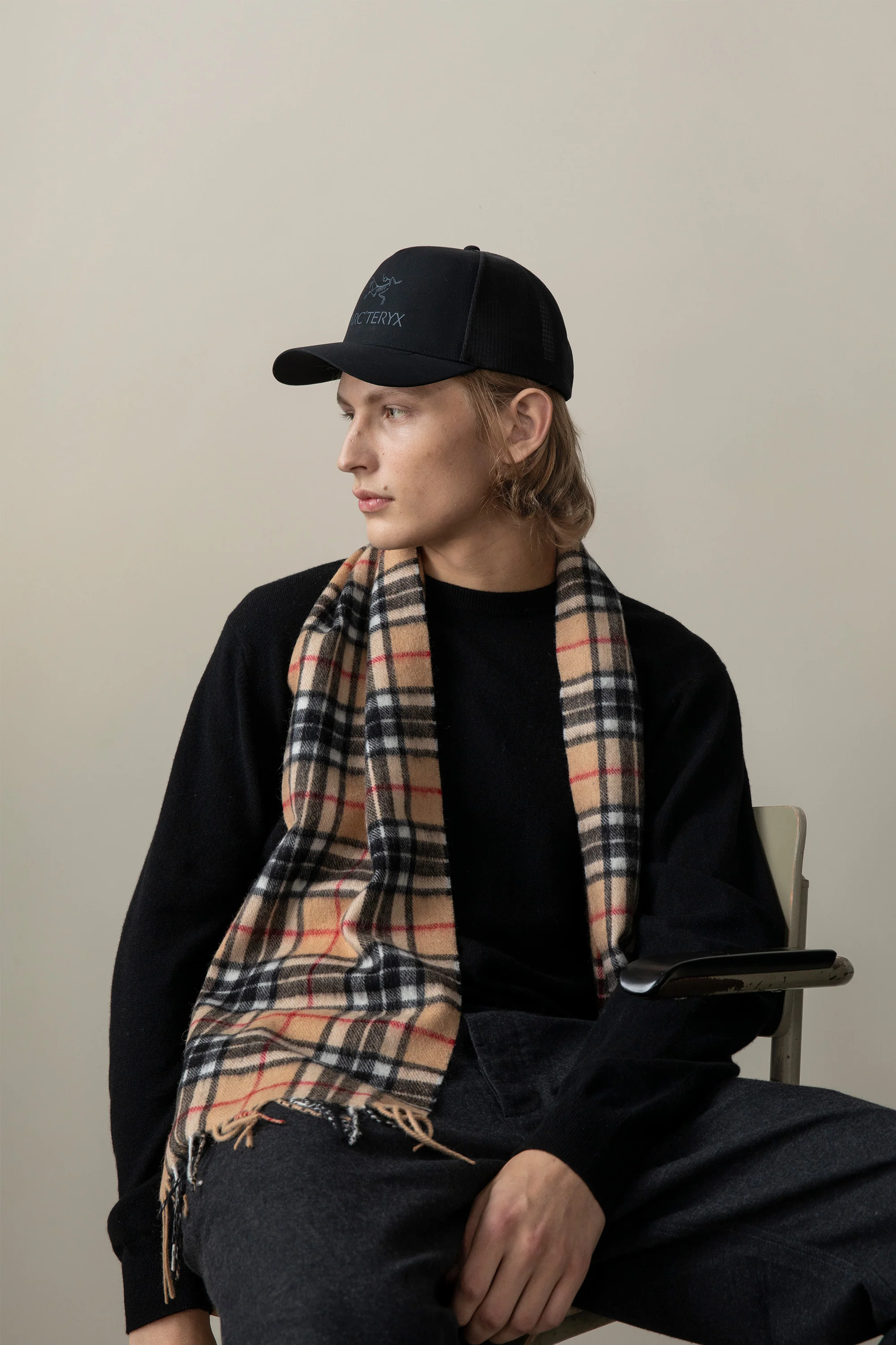 Scotty Thompson Lambswool Scarf - Camel - Image 2