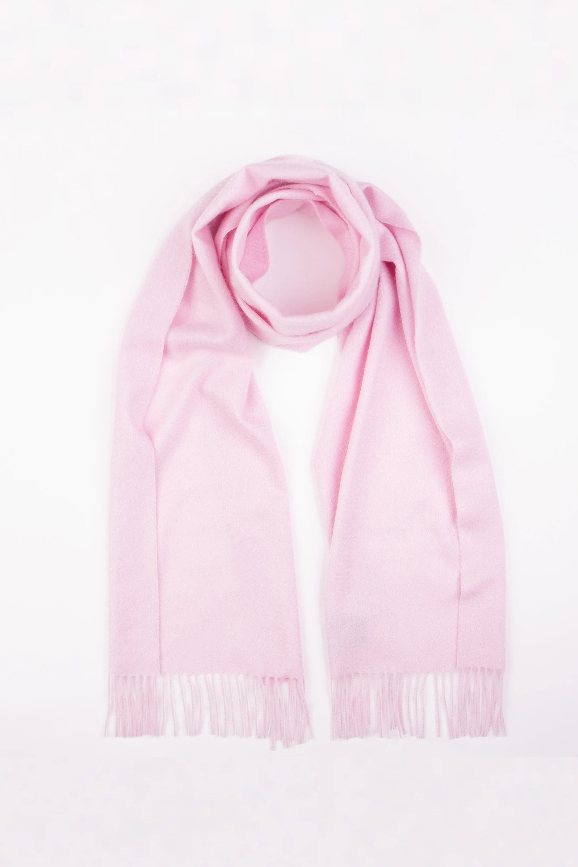 Solid Lambswool Scarf - Pale Lilac - Image 3