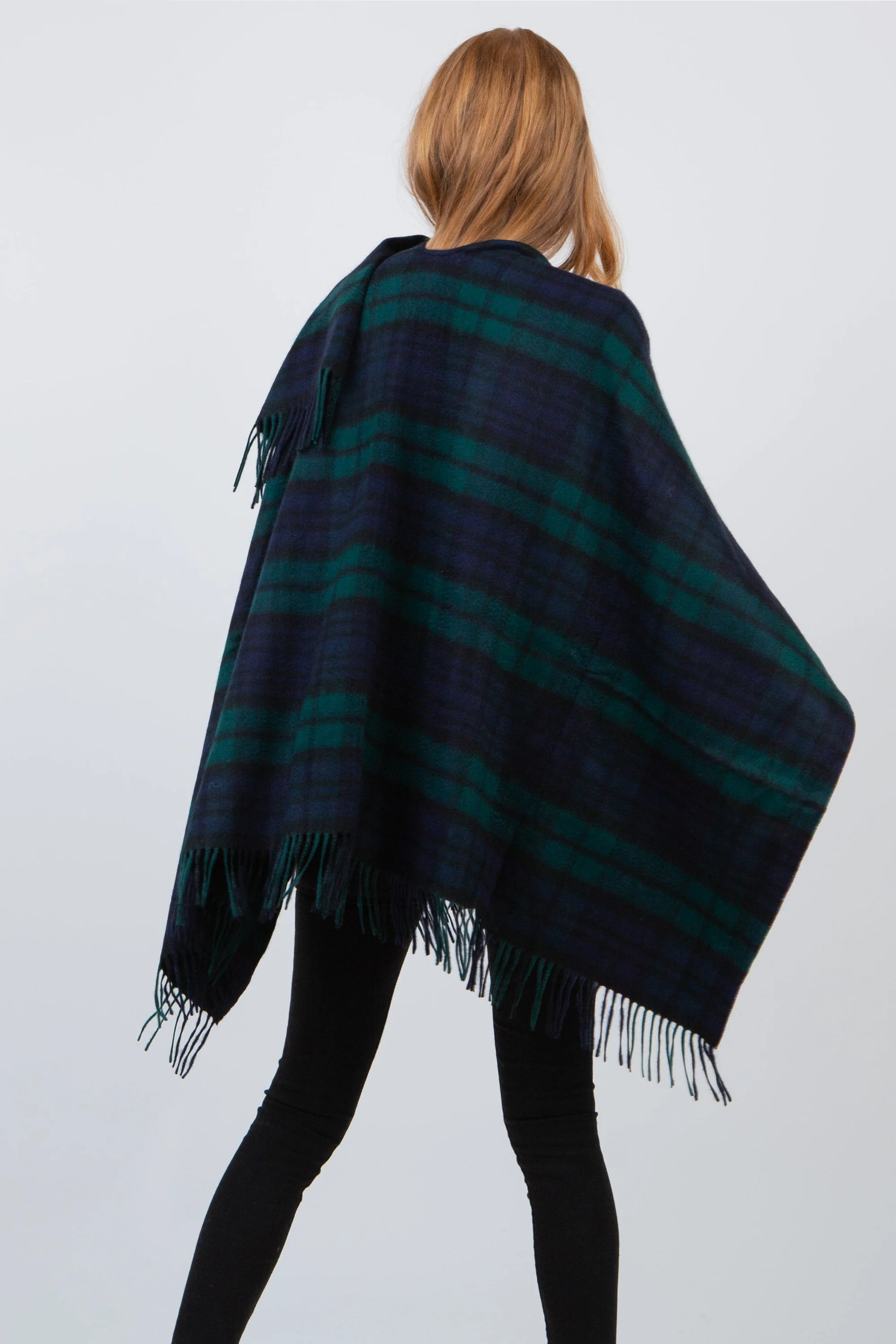 Heritage Tartan Lambswool Wrap - Blackwatch - Image 2