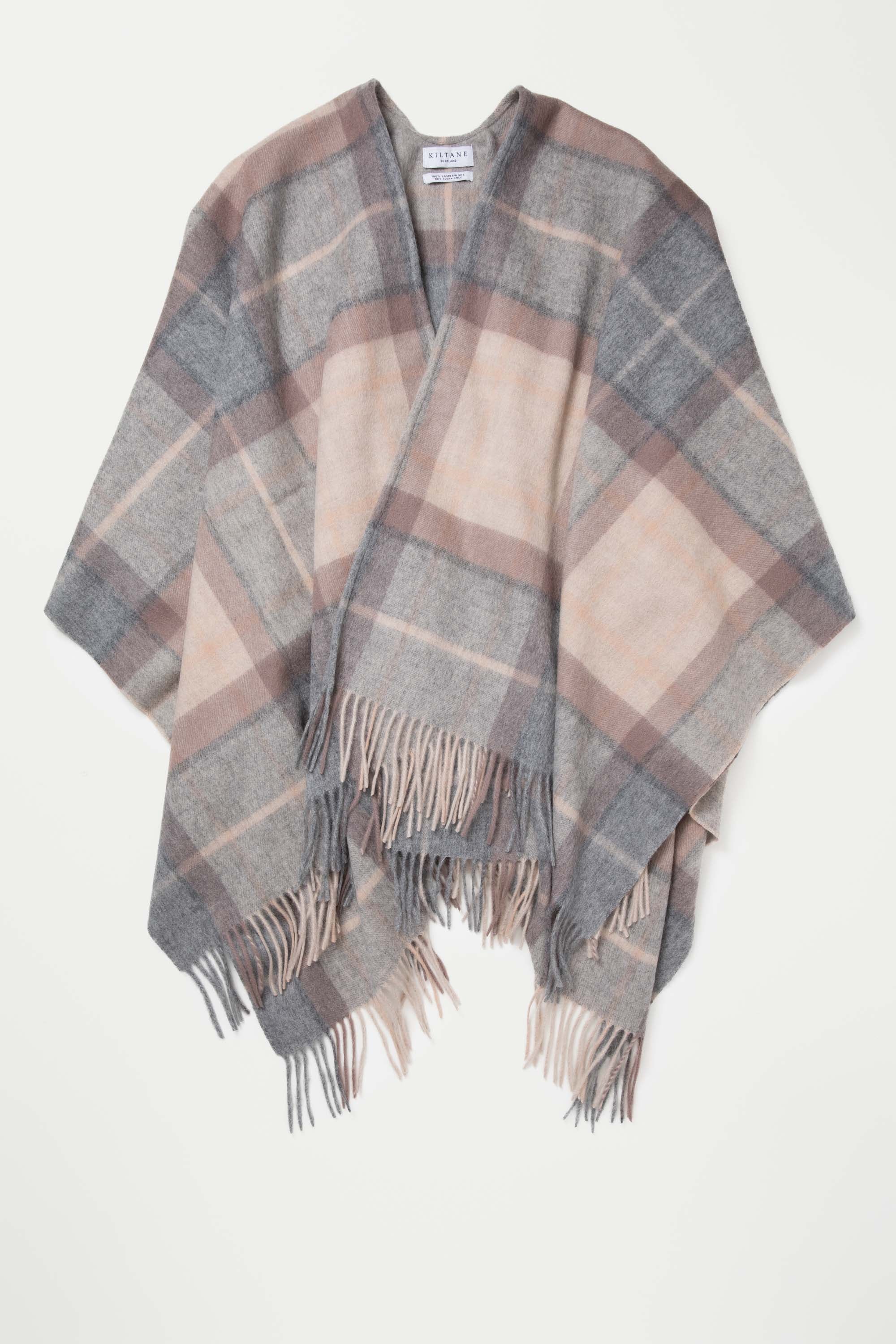 Heritage Tartan Lambswool Wrap - Mackellar Natural - Image 4