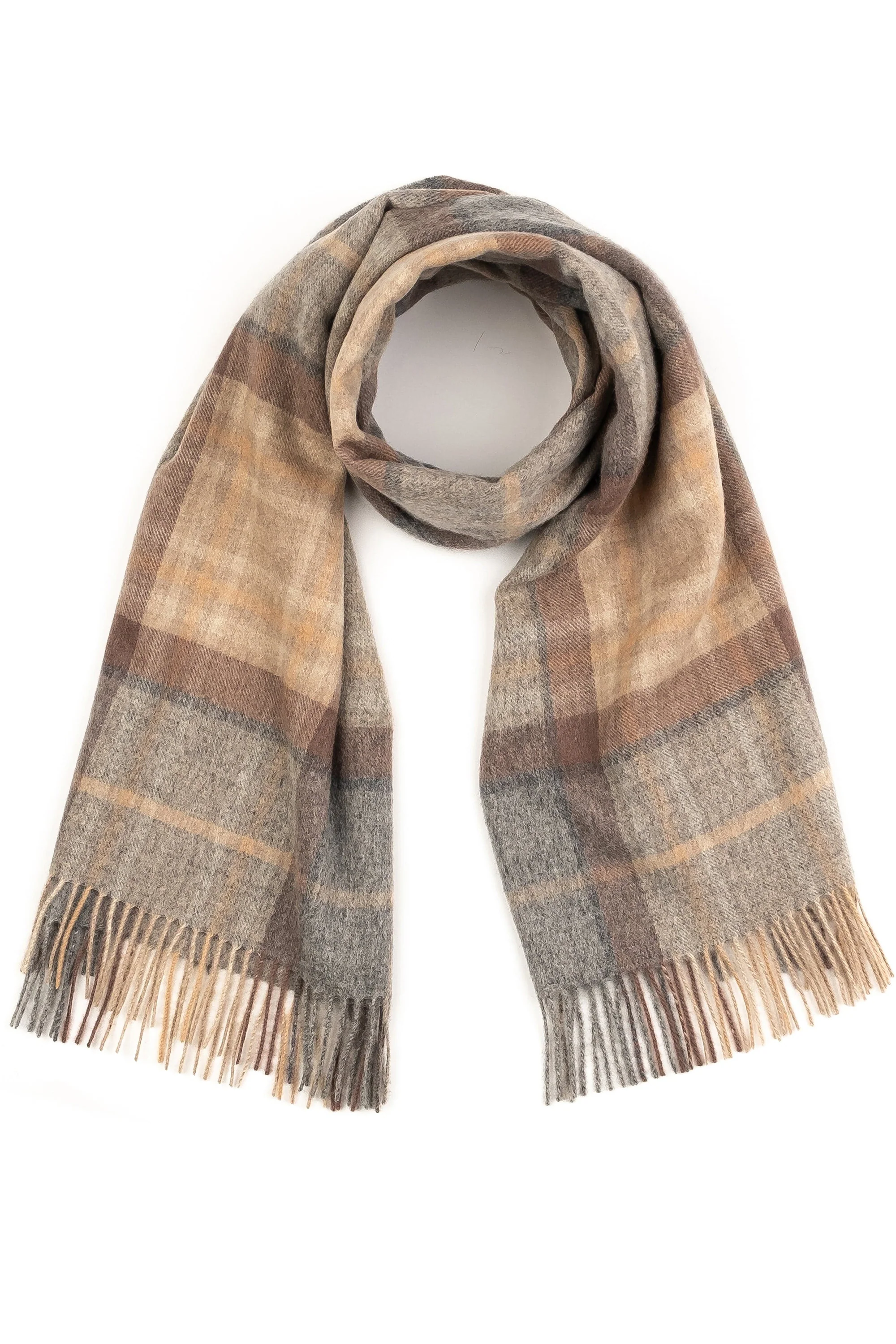 Heritage Tartan Lambswool Stole - Mackellar Natural - Image 4