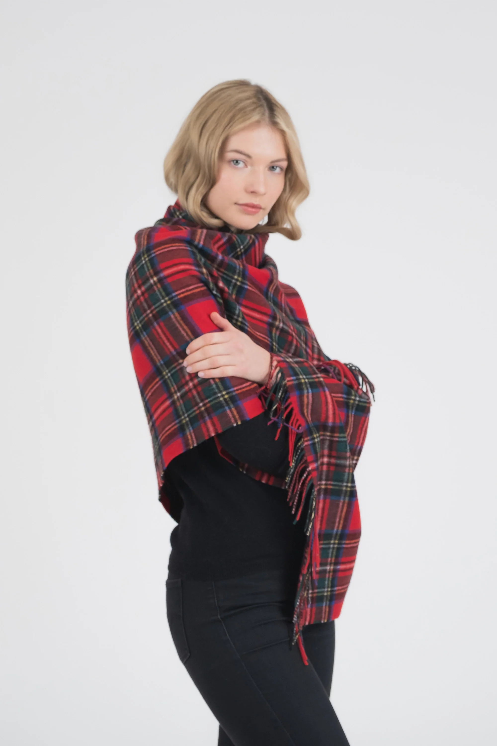 Heritage Tartan Lambswool Stole - Official Royal Stewart - Image 2