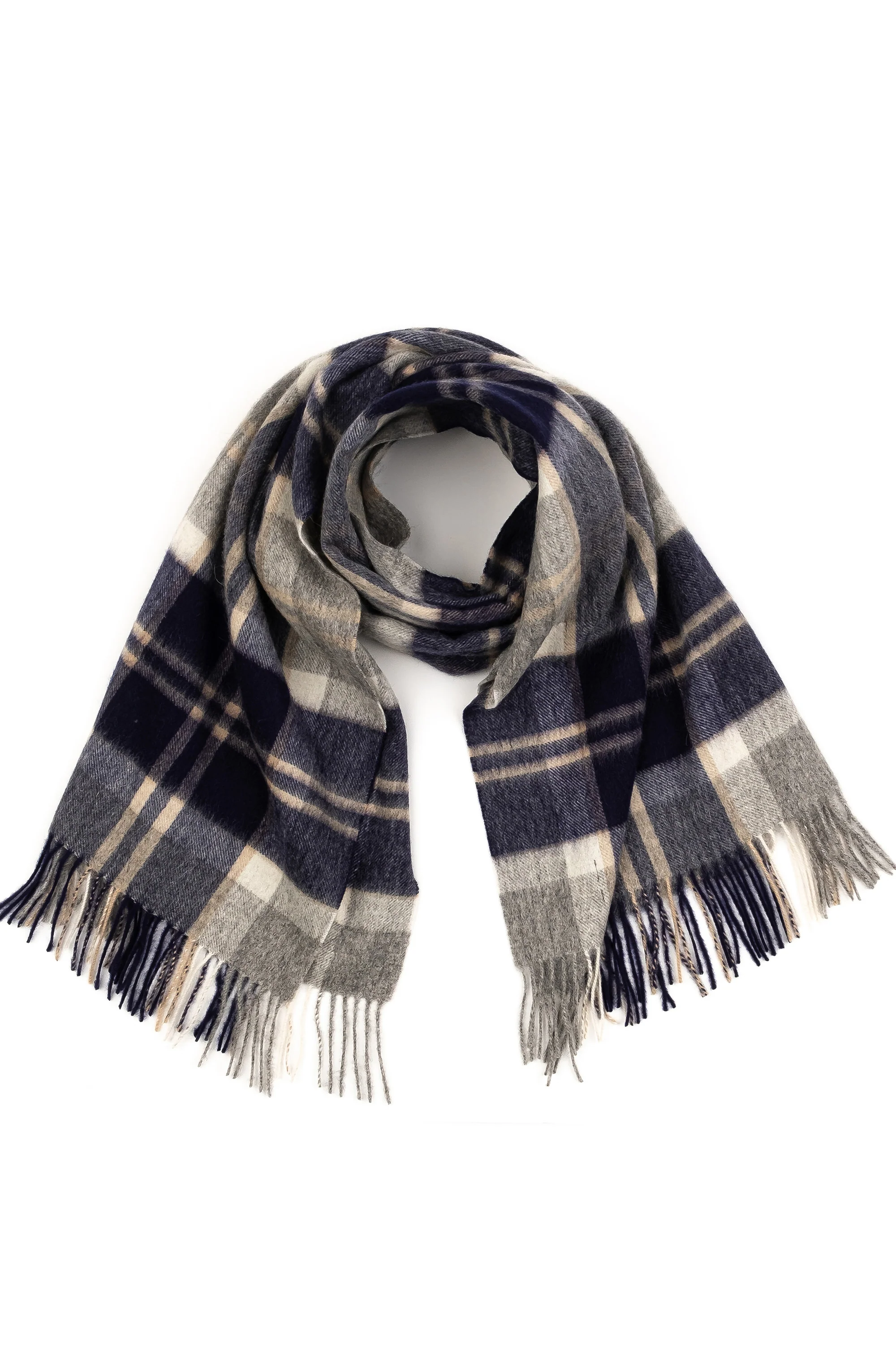 Heritage Tartan Lambswool Stole - Silver Bannockbane - Image 3