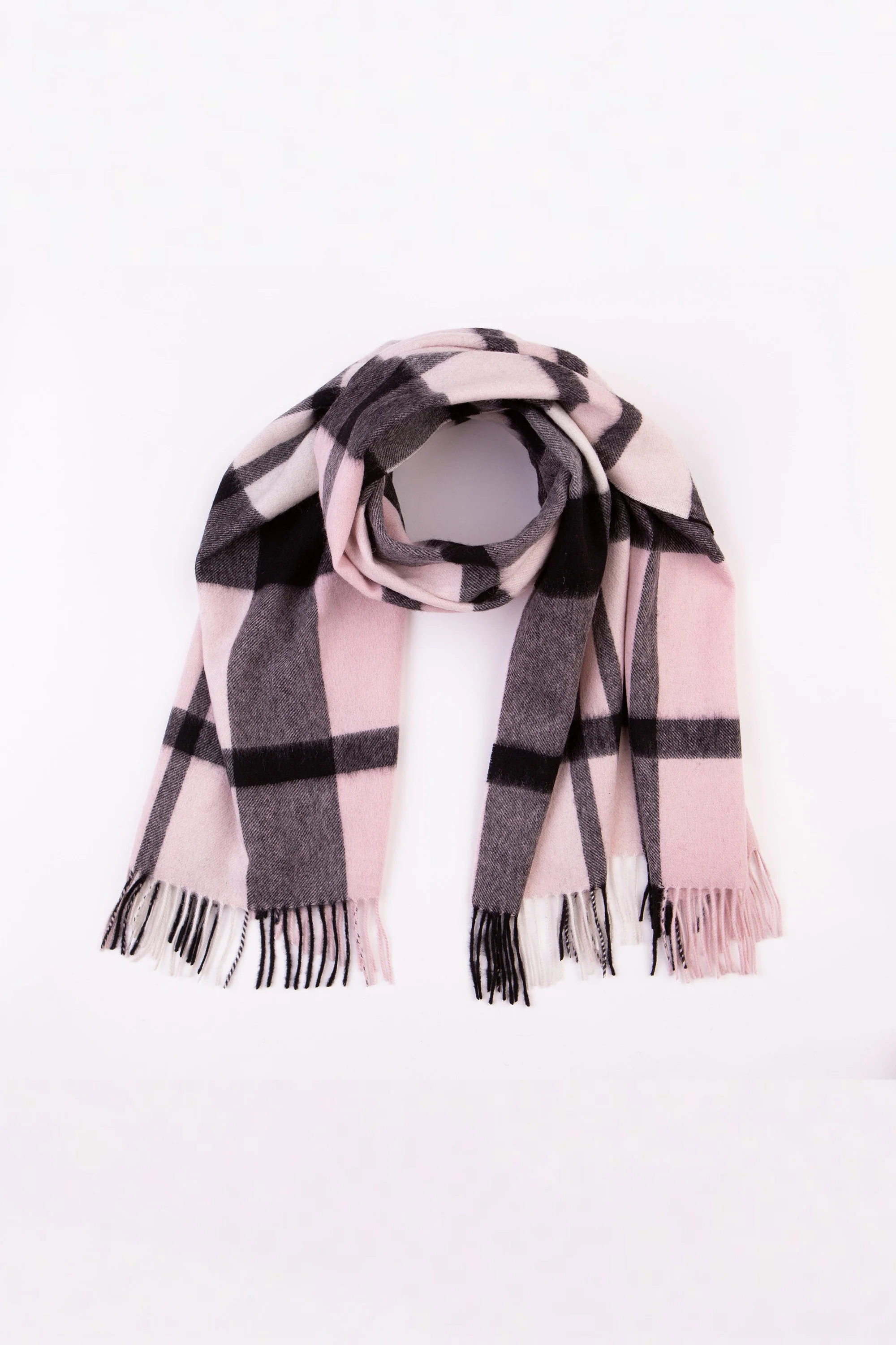 Contemporary Exploded Thompson Lambswool Stole - Baby Pink - Image 3