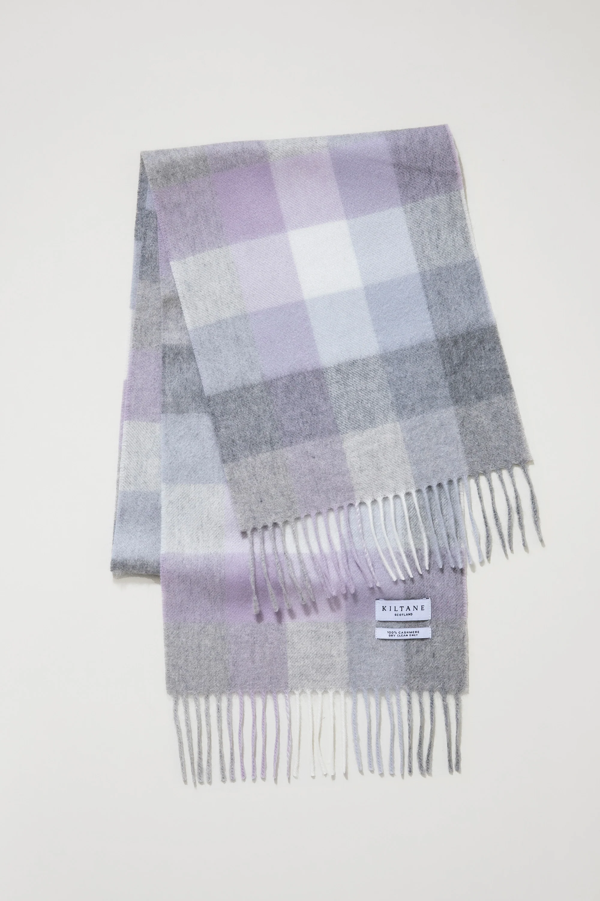 Made In Scotland 5 Square Cashmere Scarf - Lilac