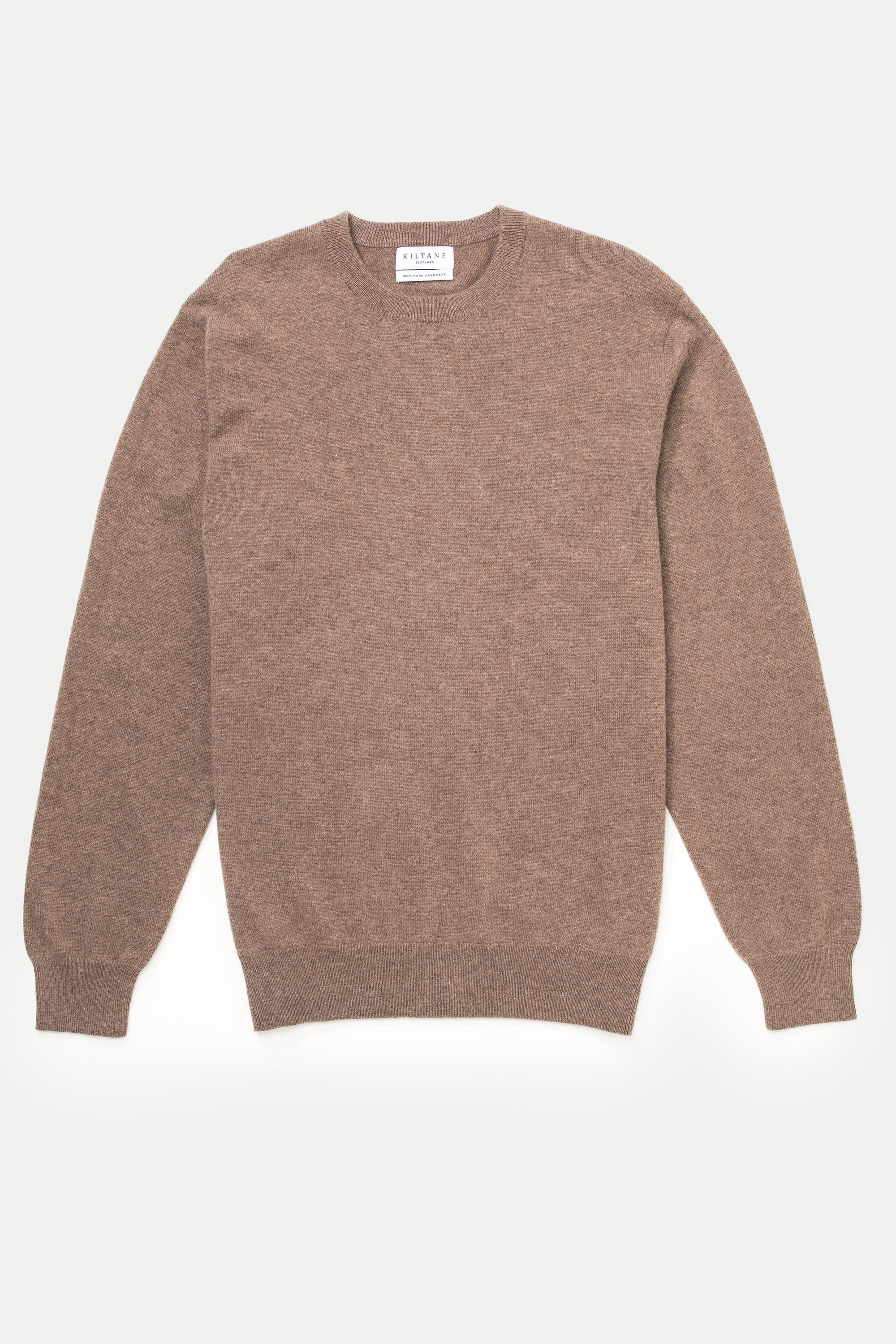 Men's Cashmere Crew Neck Jumper - Squirrel - Image 7