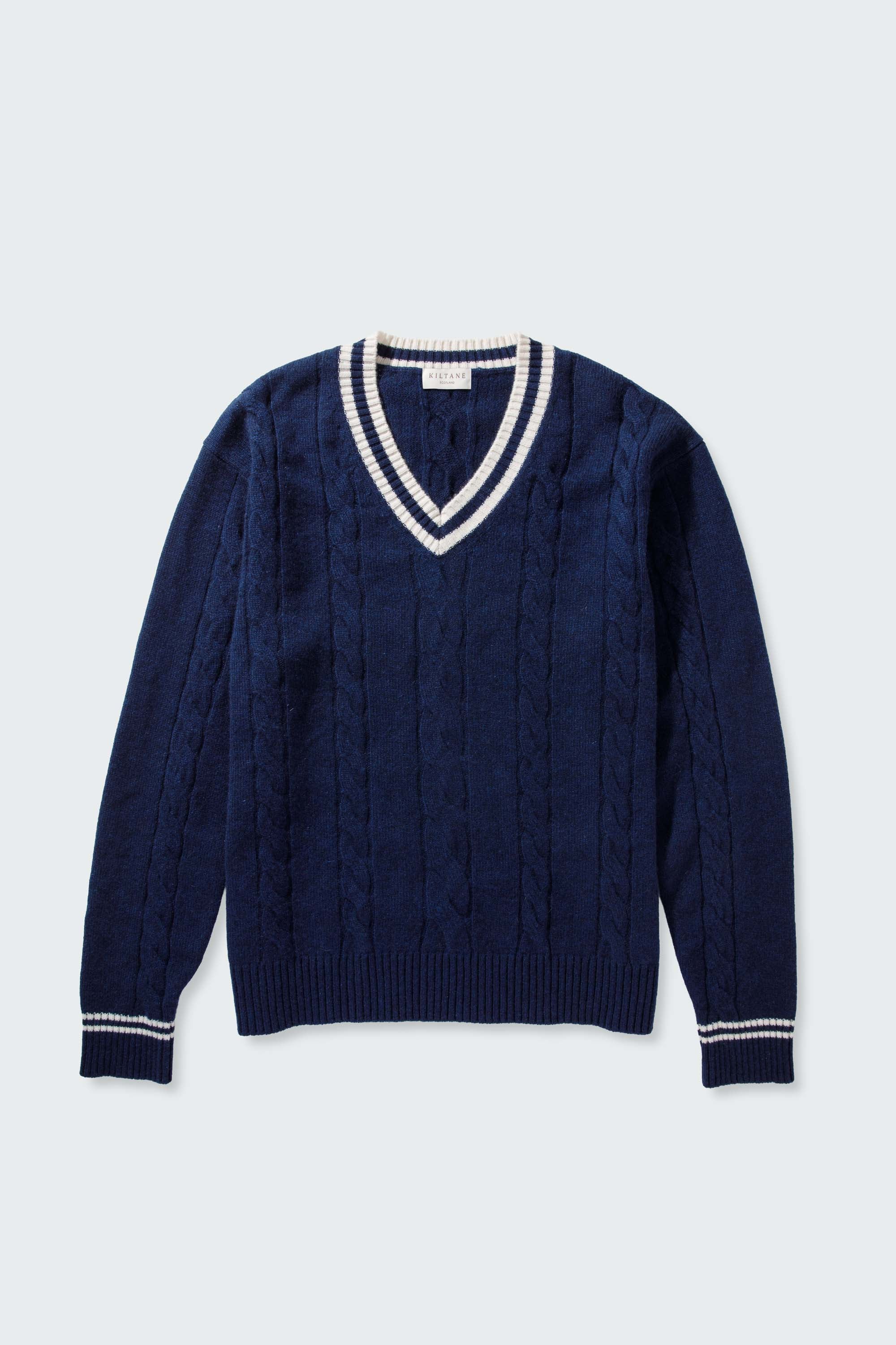 Men's Cashmere Cricket Style Jumper - Cosmos - Image 5