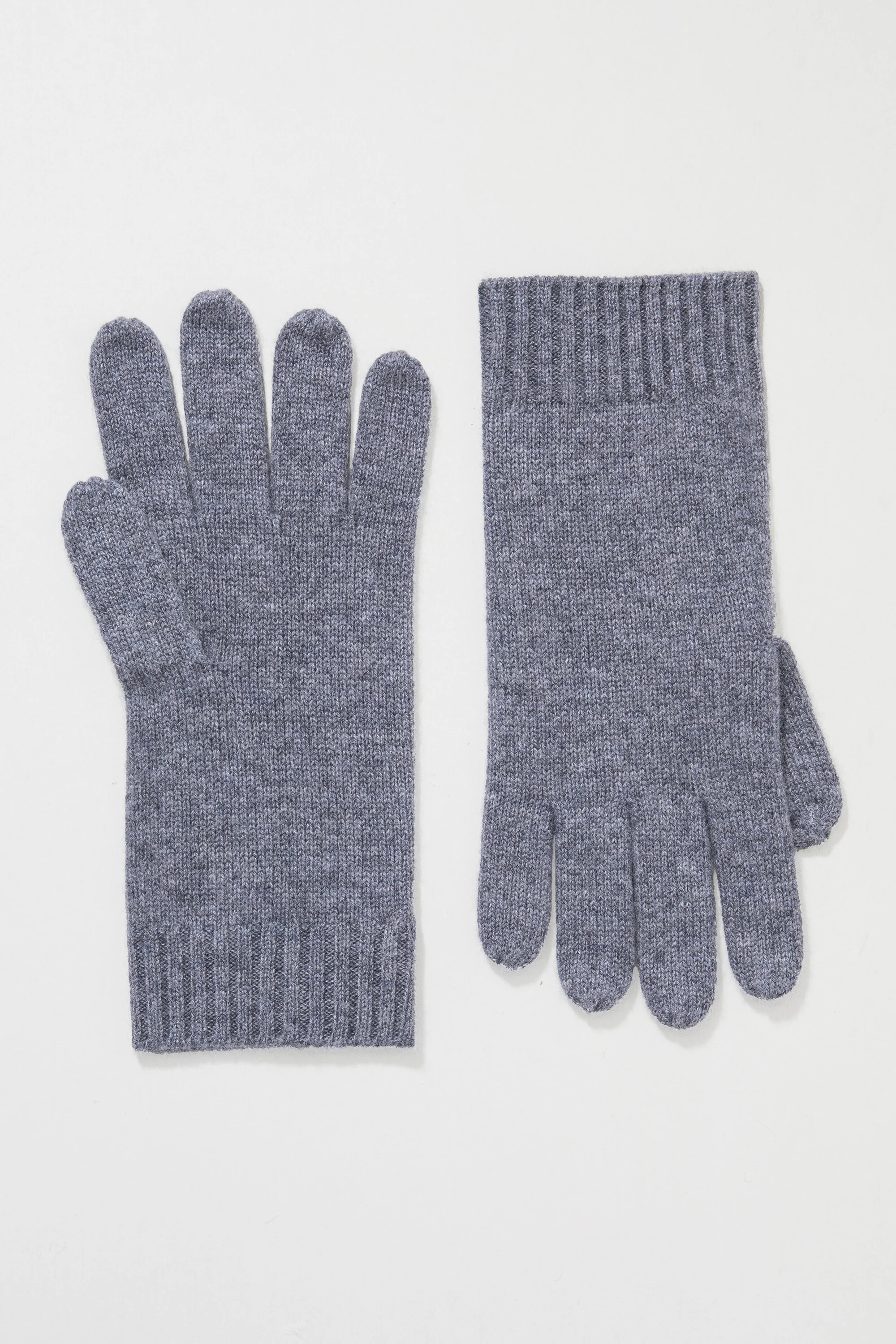 Men's Cashmere Plain Gloves - Derby Grey