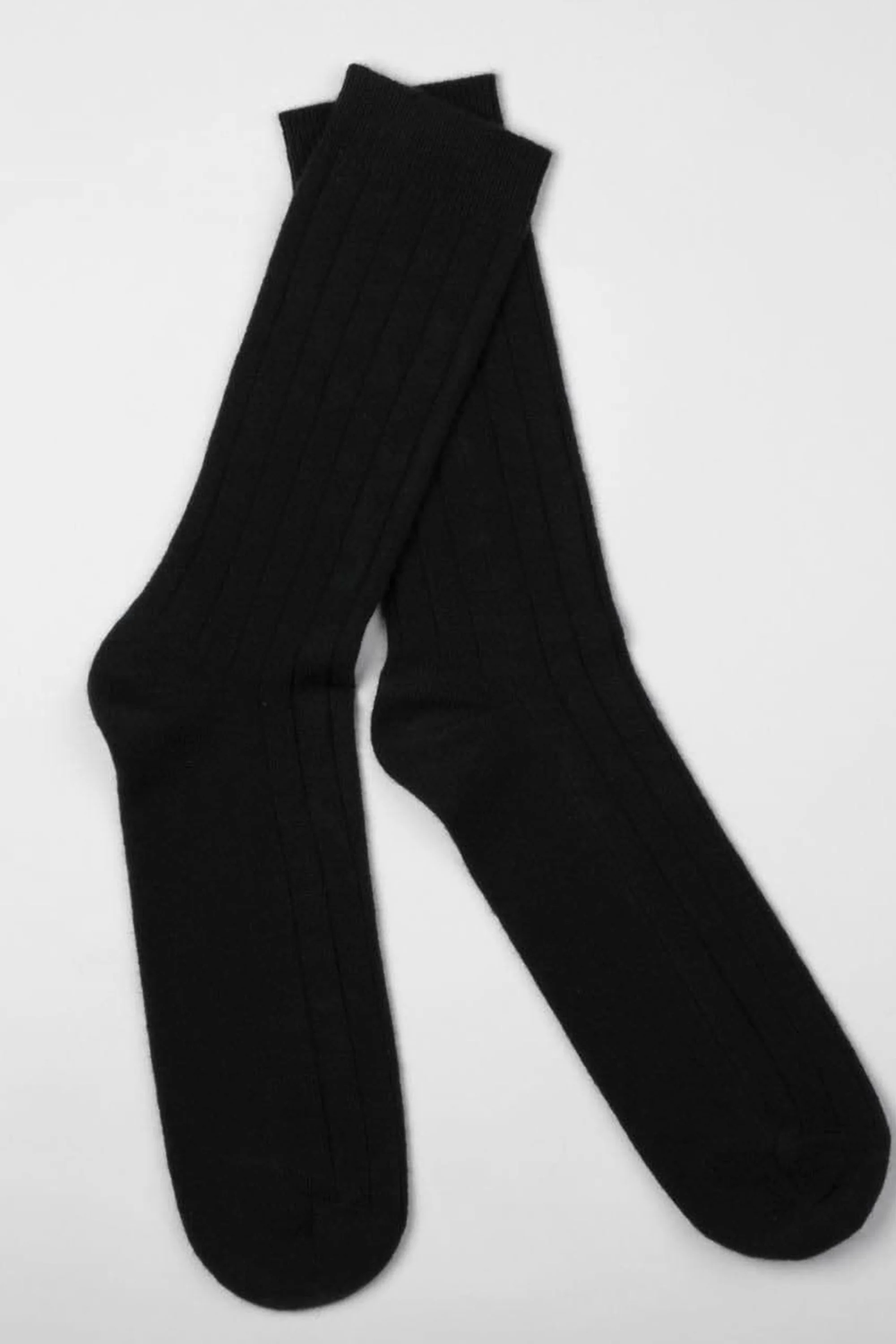 Men's Cashmere Bed Socks - Black