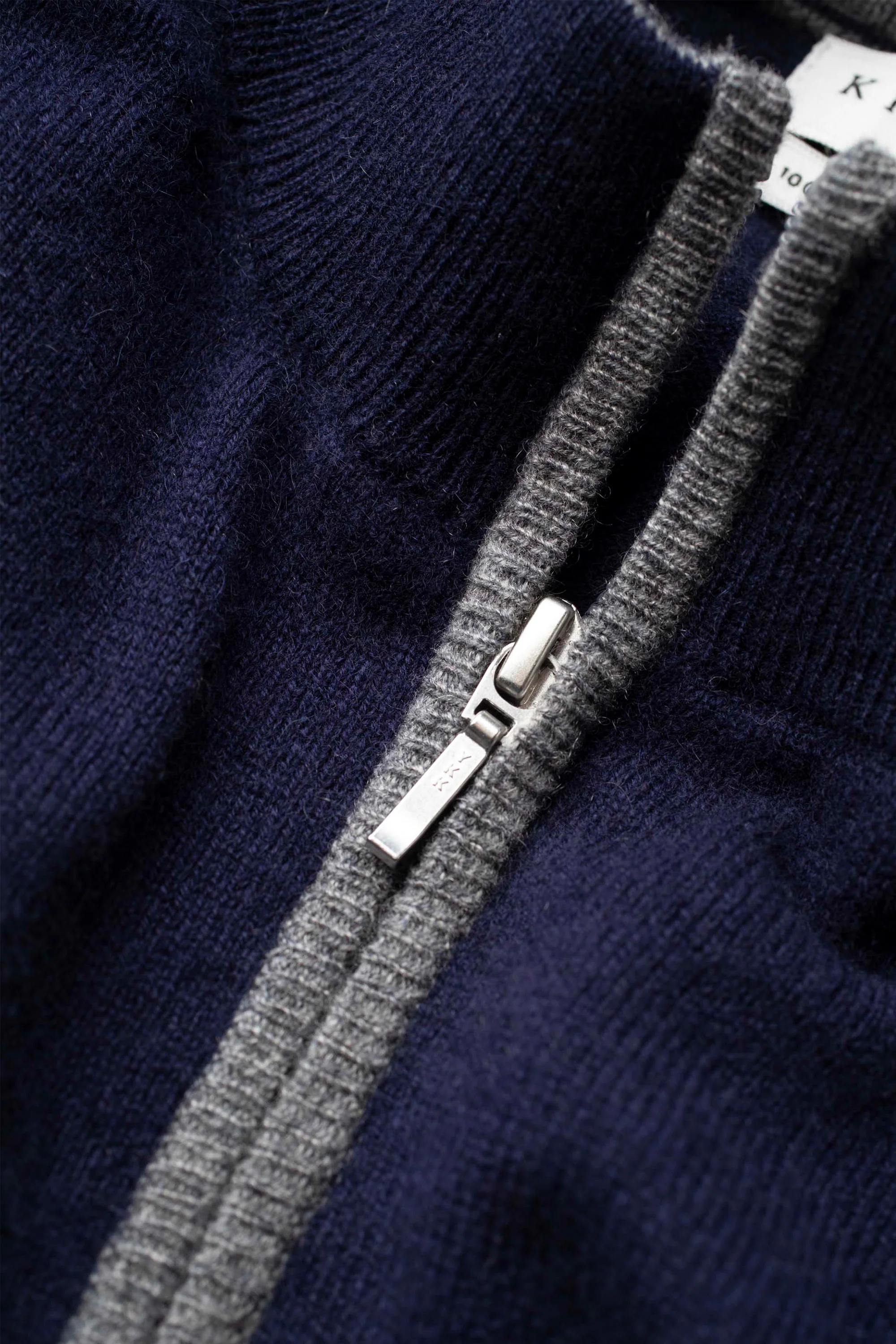 Men's Half Zip Jumper - Navy - Image 3