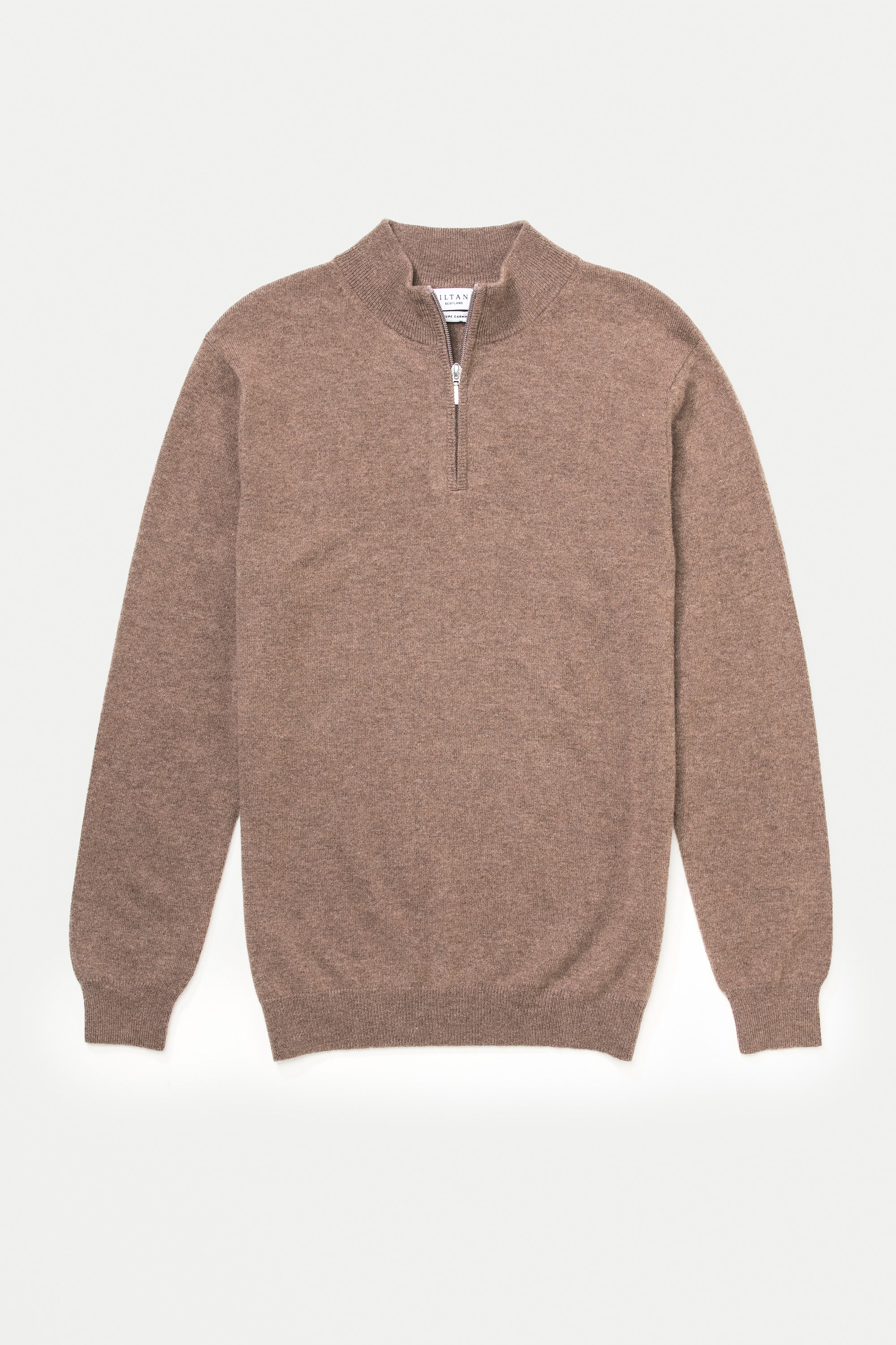 Men's Half Zip Jumper - Squirrel - Image 7