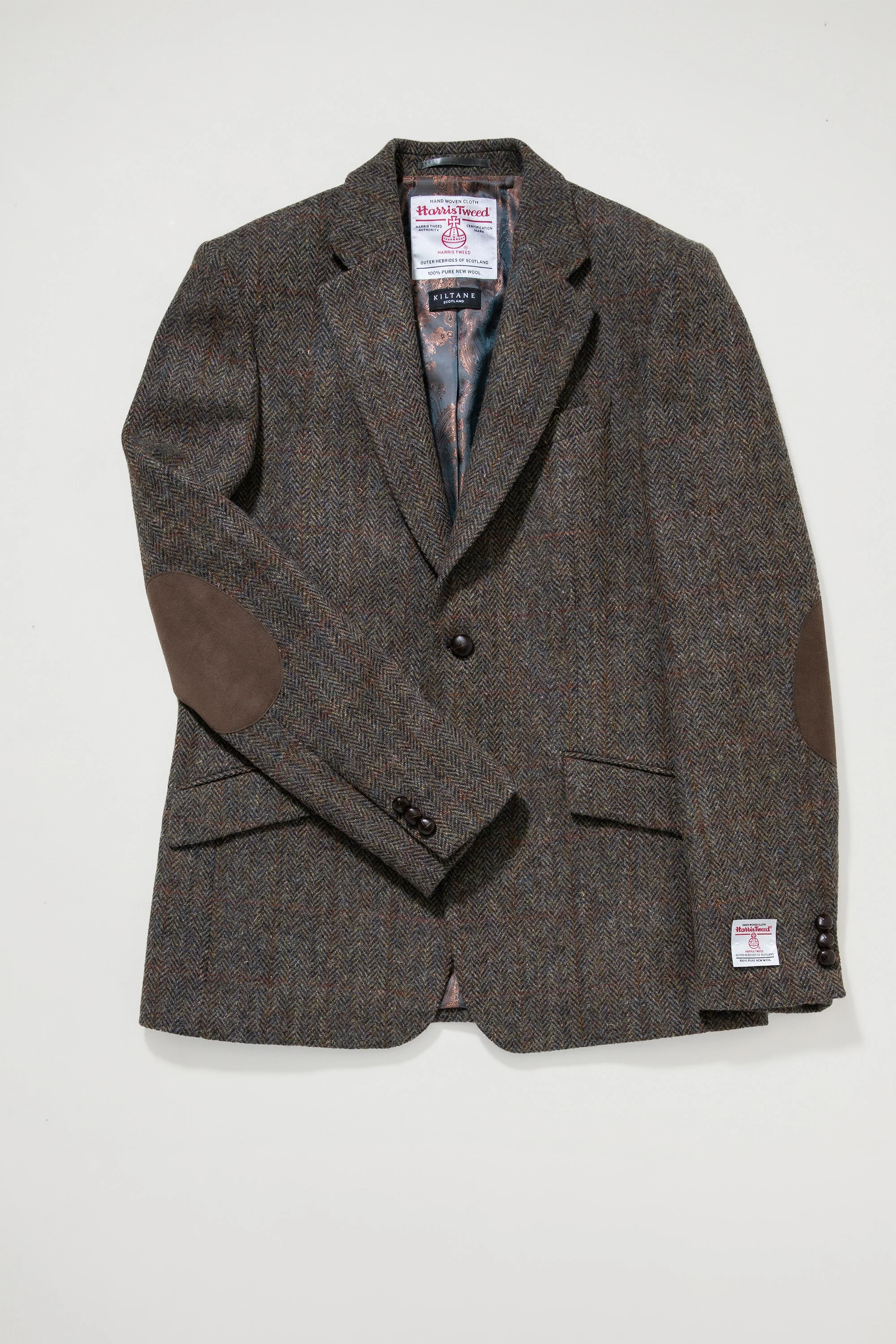Men's Harris Tweed Patrick Jacket - Brown Check - Image 3